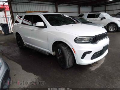 2022 Dodge DURANGO GT AWD, white — VIN 1C4RDJDGXNC220101, IAAI