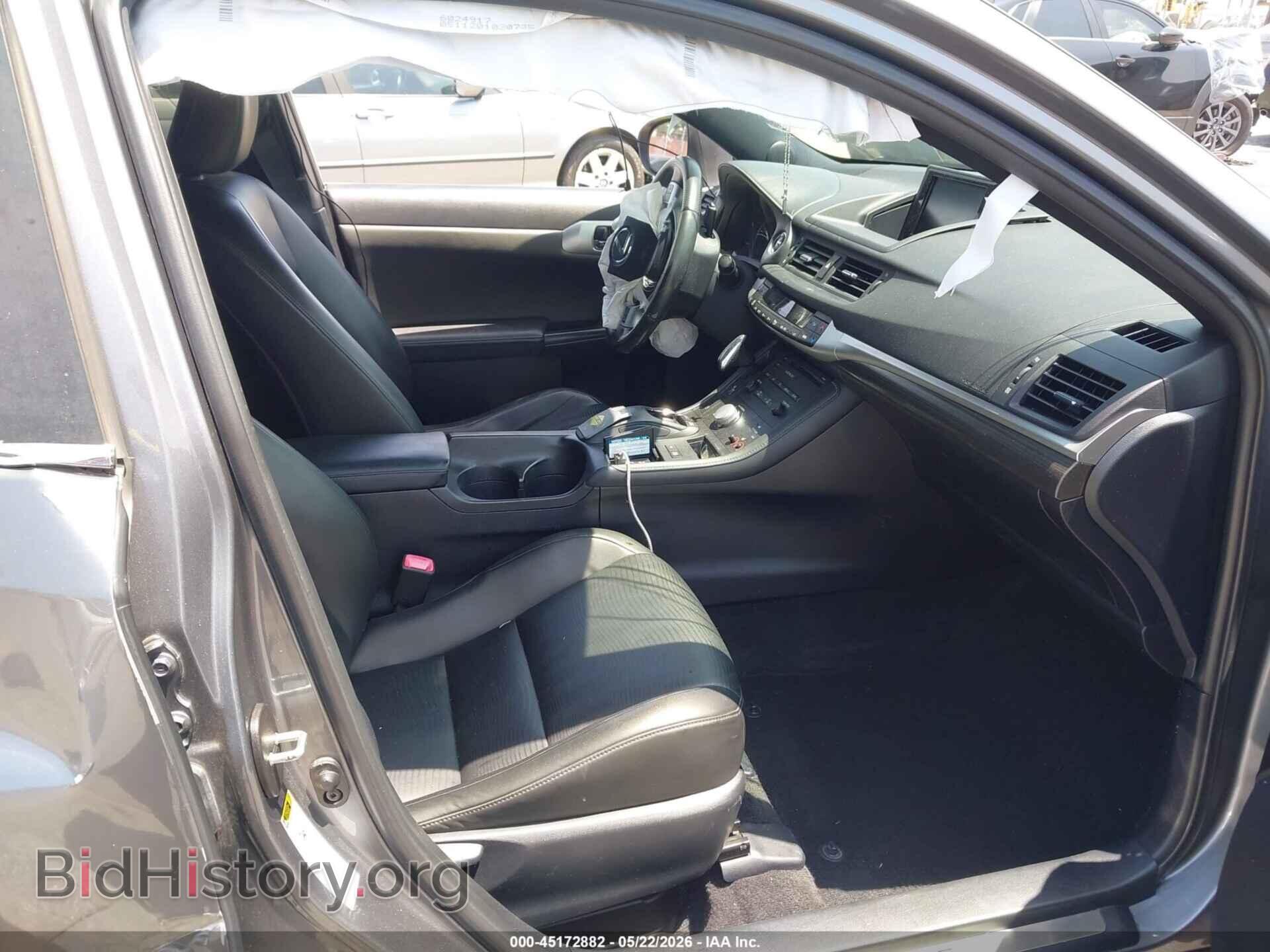 2012 LEXUS CT 200H - VIN: JTHKD5BH2C2110035 - Фото 5