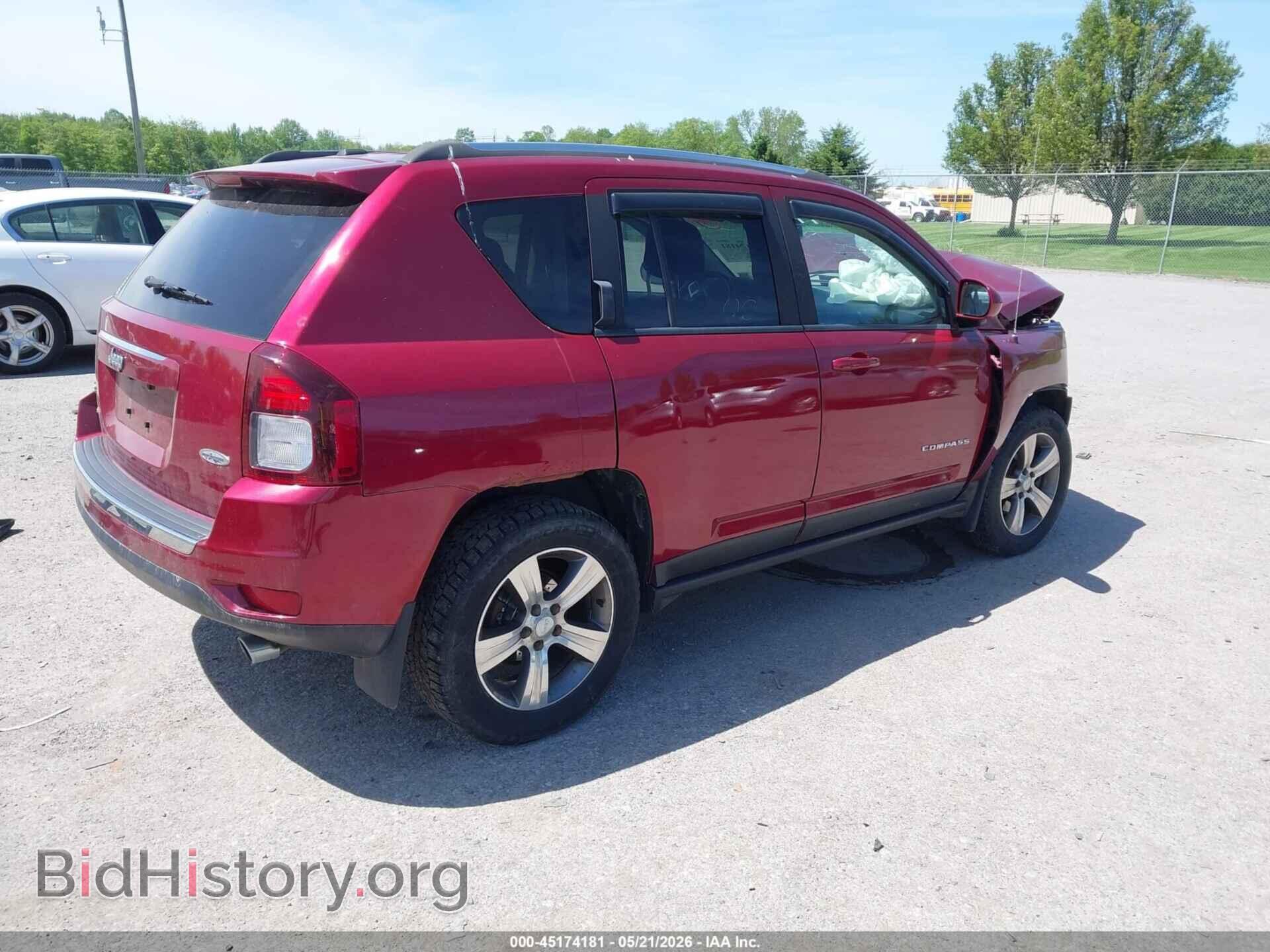 2016 JEEP COMPASS - VIN: 1C4NJDEB2GD730712 - Фото 4