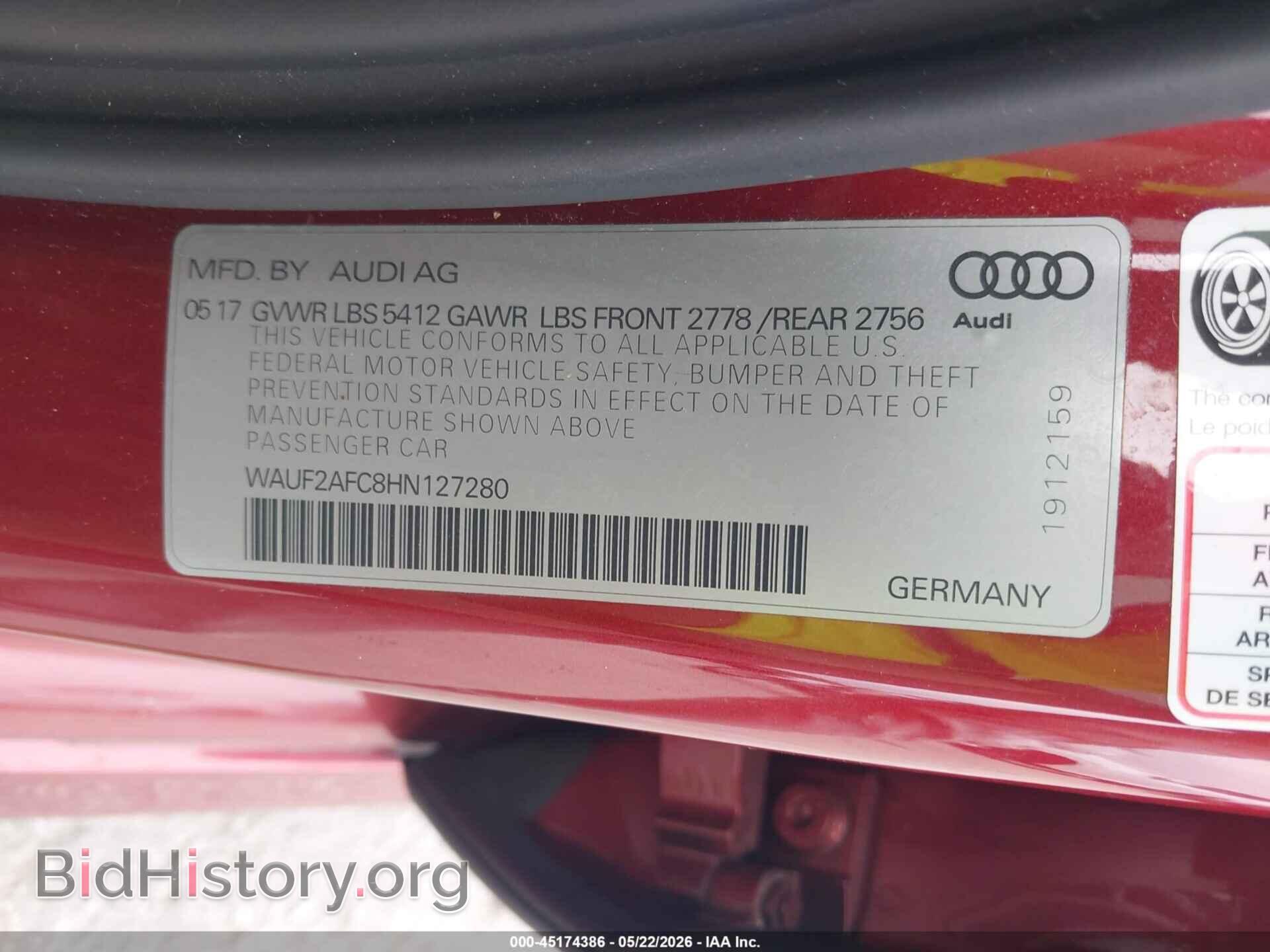 2017 AUDI A6 - VIN: WAUF2AFC8HN127280 - Photo 9