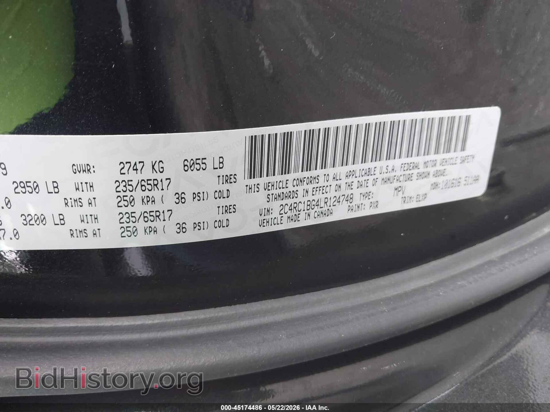 2020 CHRYSLER PACIFICA - VIN: 2C4RC1BG4LR124748 - Photo 9