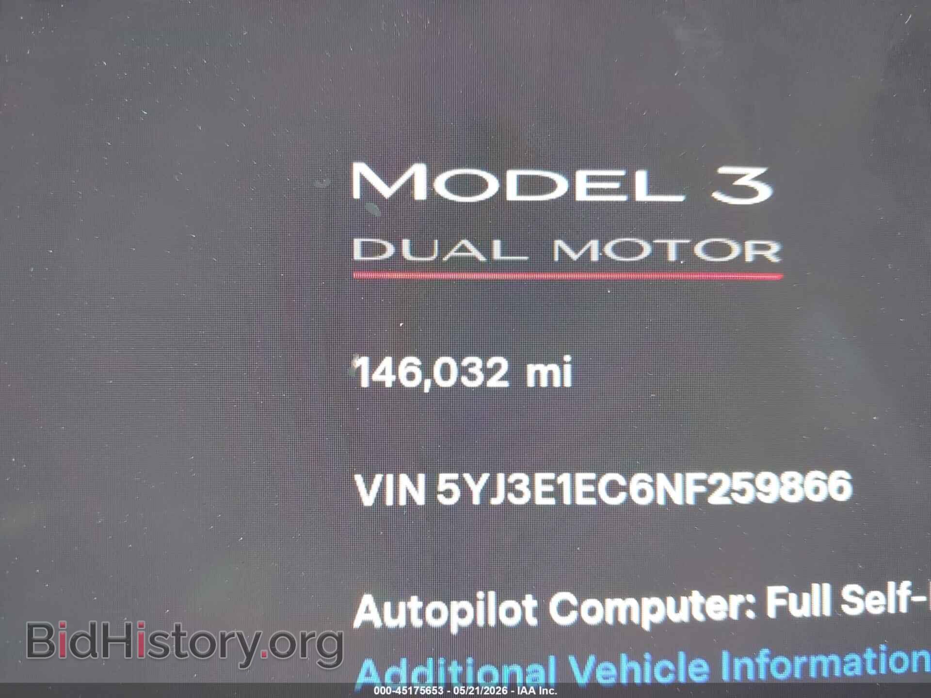 2022 TESLA MODEL 3 - VIN: 5YJ3E1EC6NF259866 - Фото 15