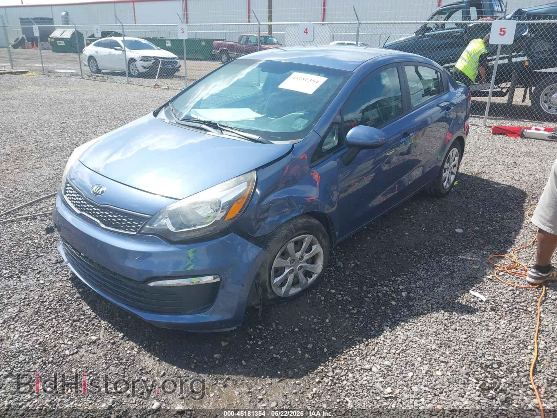 2016 KIA RIO - VIN: KNADM4A34G6559237 - Фото 2