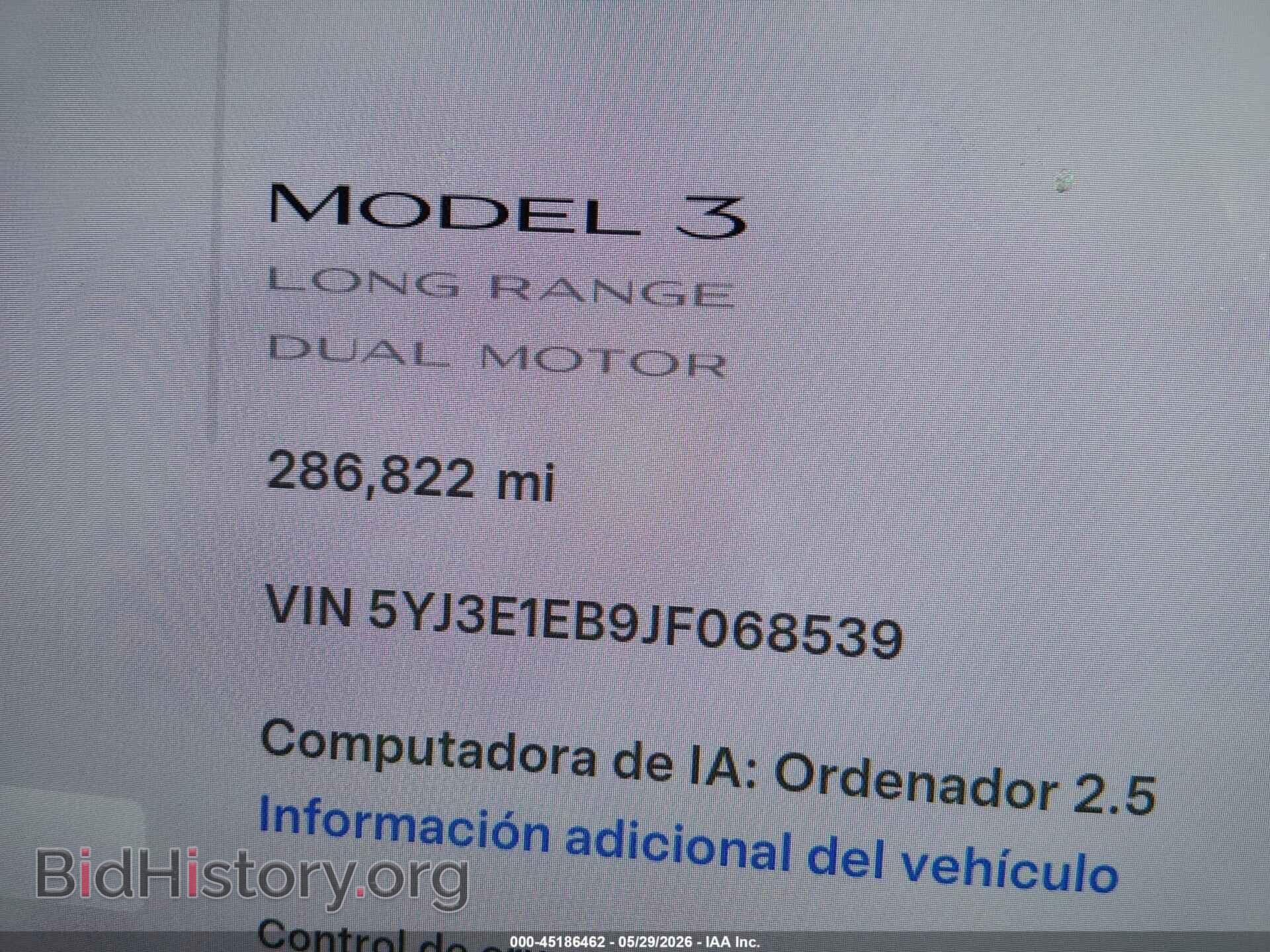 2018 TESLA MODEL 3 - VIN: 5YJ3E1EB9JF068539 - Фото 7