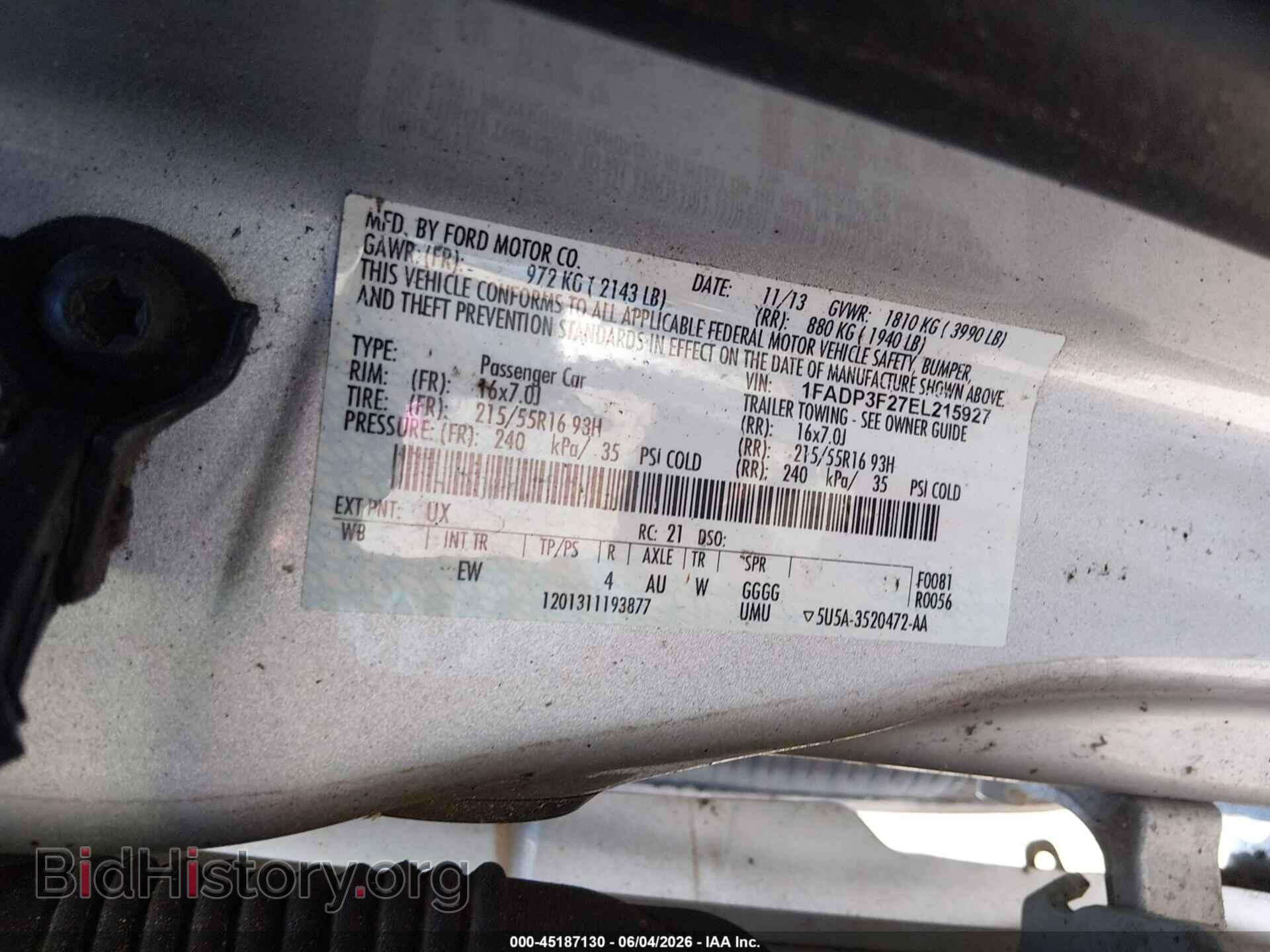 2014 FORD FOCUS - VIN: 1FADP3F27EL215927 - Photo 9