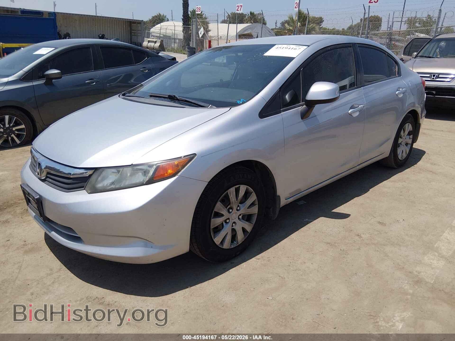 2012 HONDA CIVIC - VIN: 19XFB2F56CE058001 - Фото 2