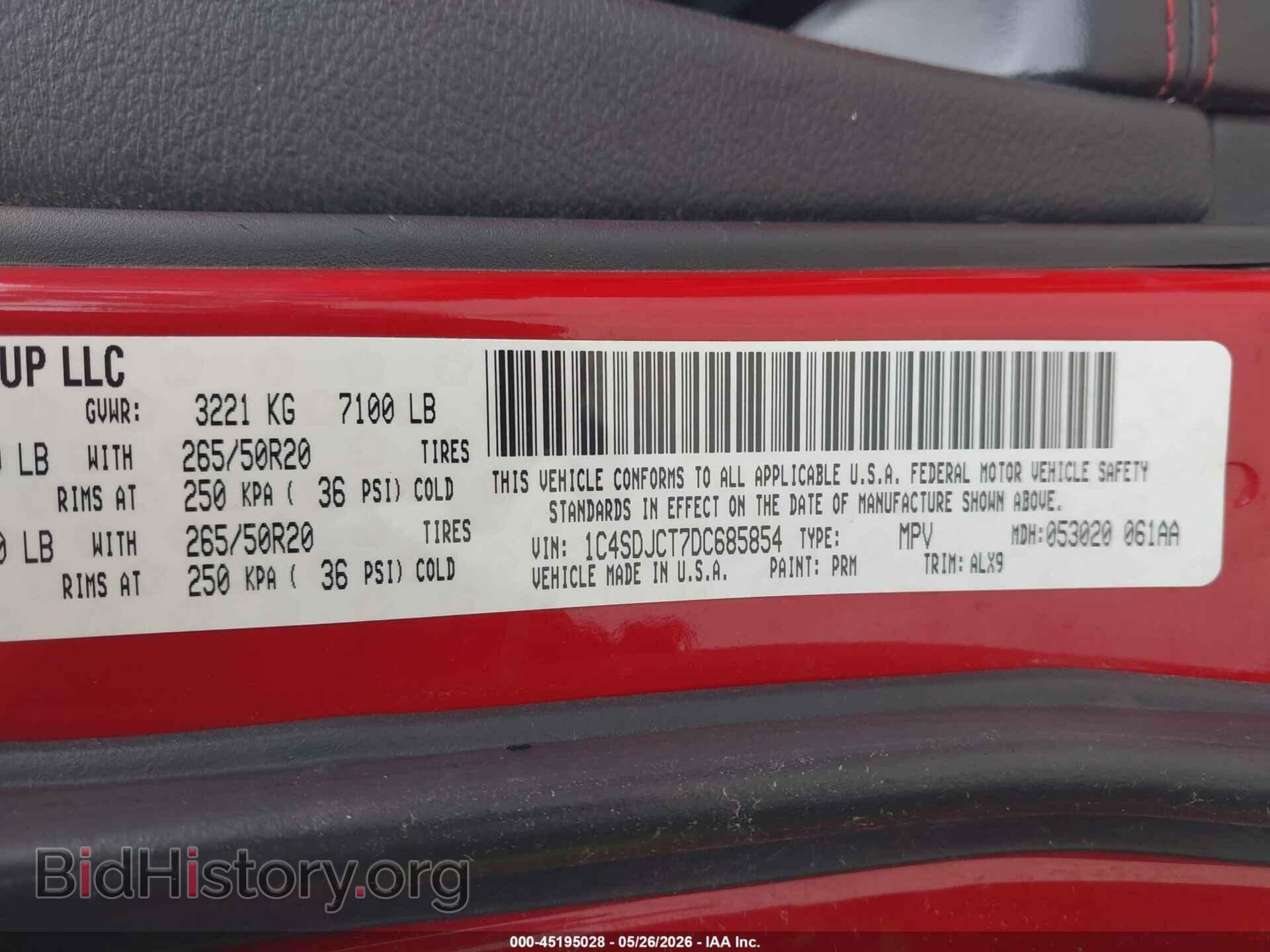 2013 DODGE DURANGO - VIN: 1C4SDJCT7DC685854 - Photo 9
