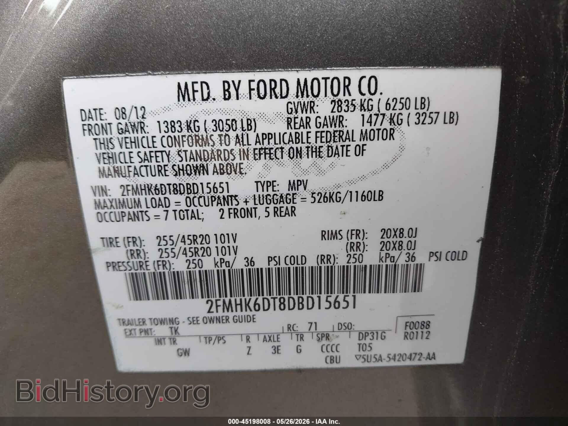 2013 FORD FLEX - VIN: 2FMHK6DT8DBD15651 - Photo 9