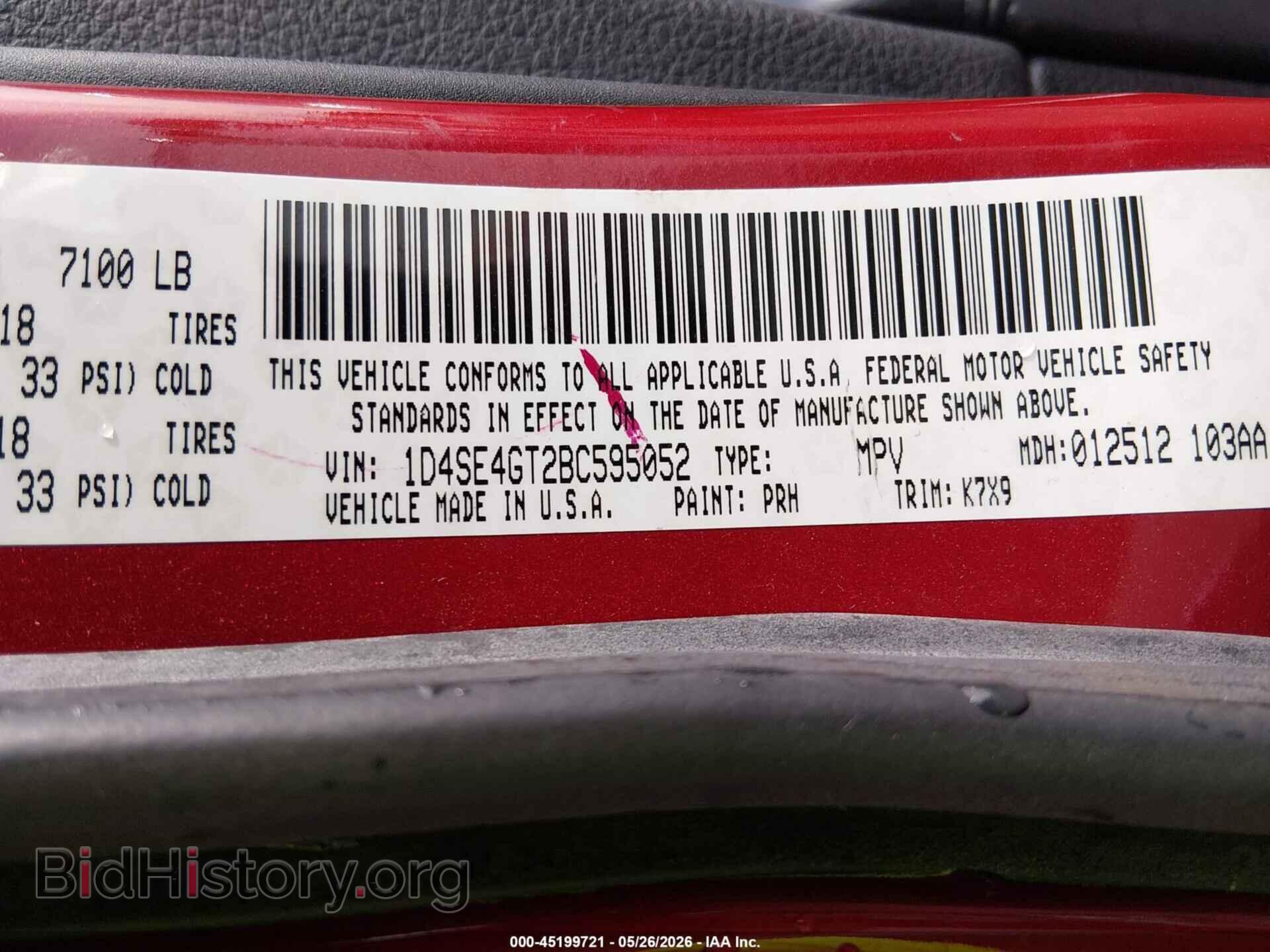2011 DODGE DURANGO - VIN: 1D4SE4GT2BC595052 - Photo 9
