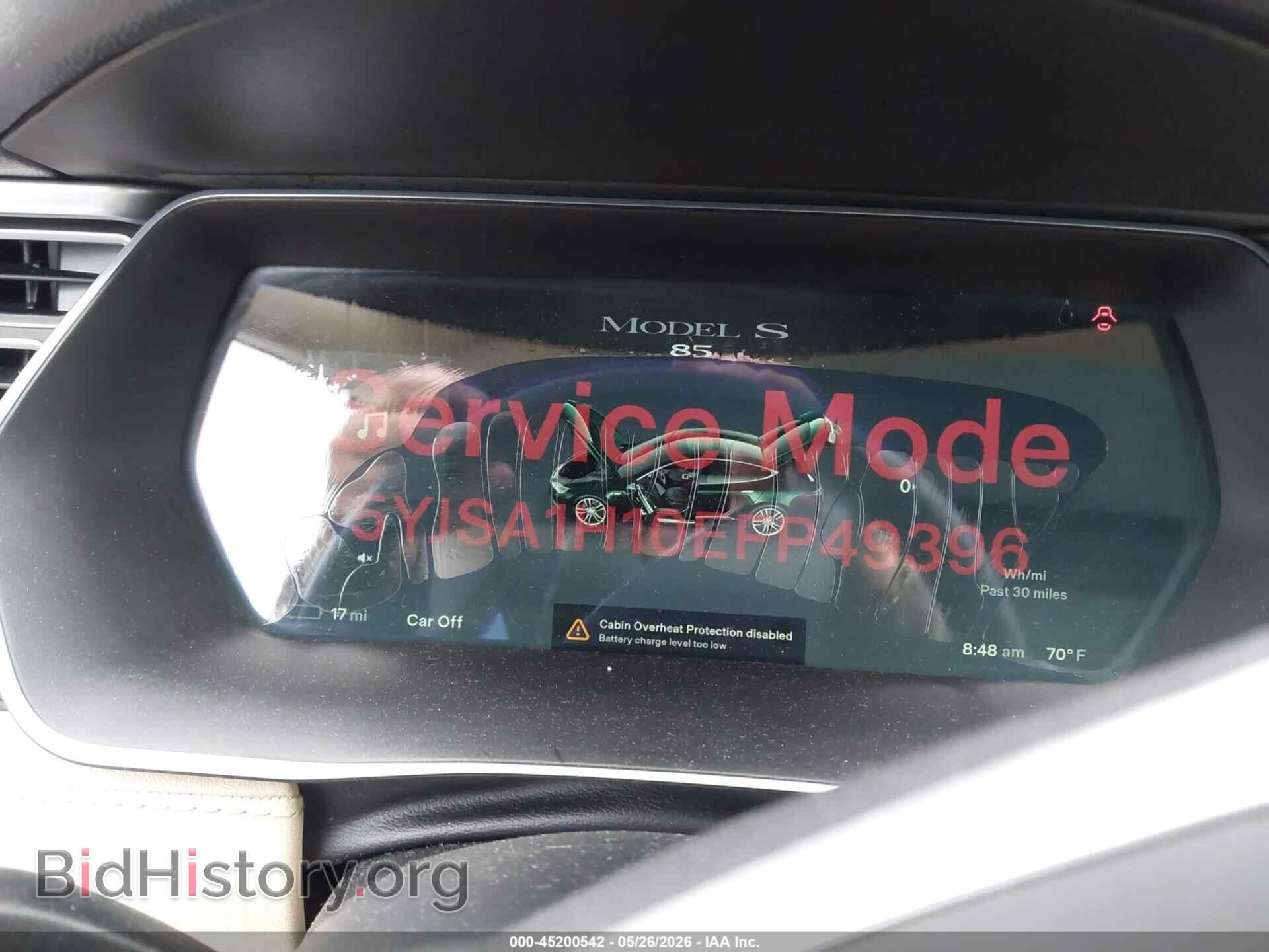 2014 TESLA MODEL S - VIN: 5YJSA1H10EFP49396 - Photo 7
