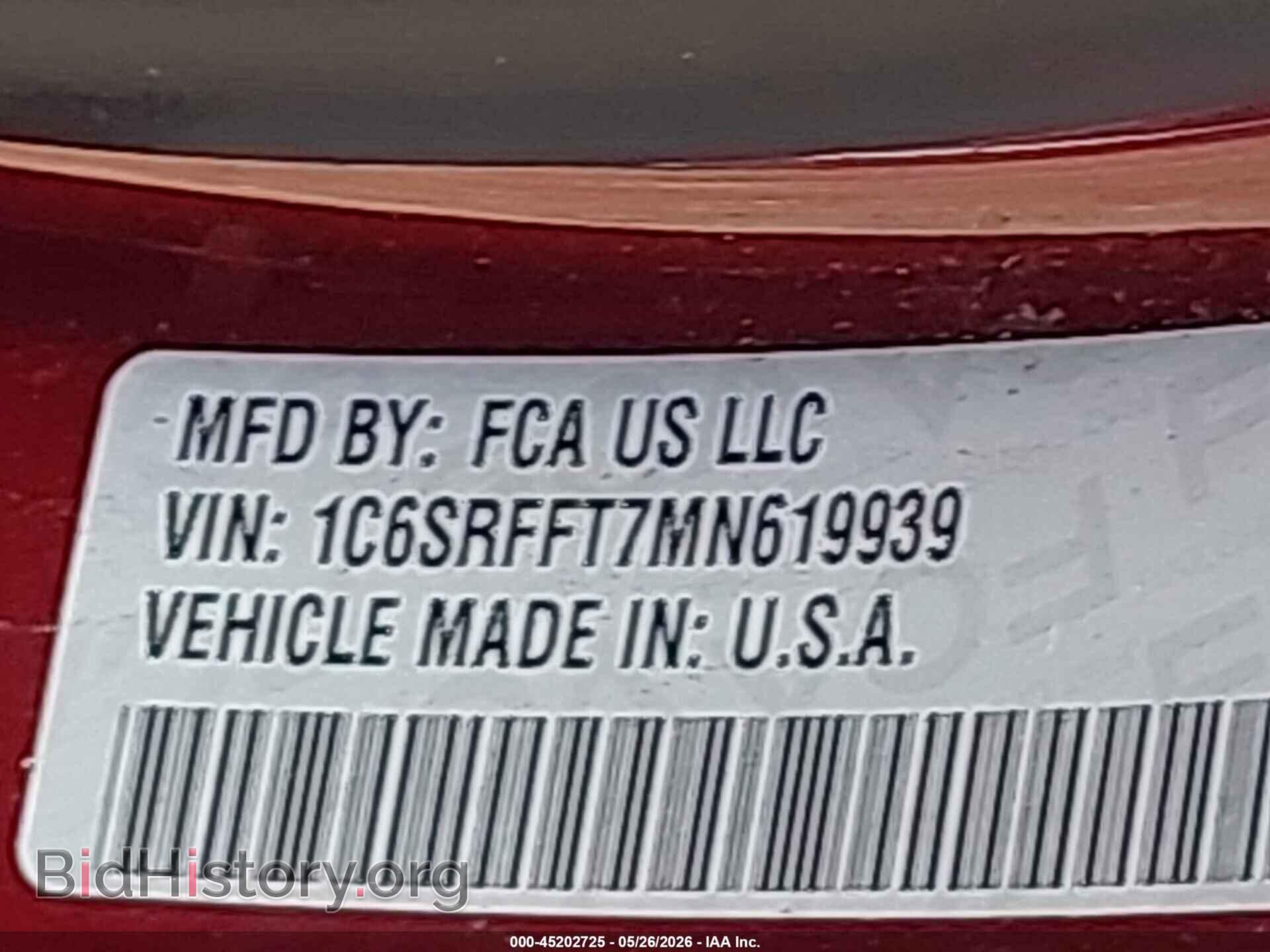 2021 RAM 1500 - VIN: 1C6SRFFT7MN619939 - Photo 9