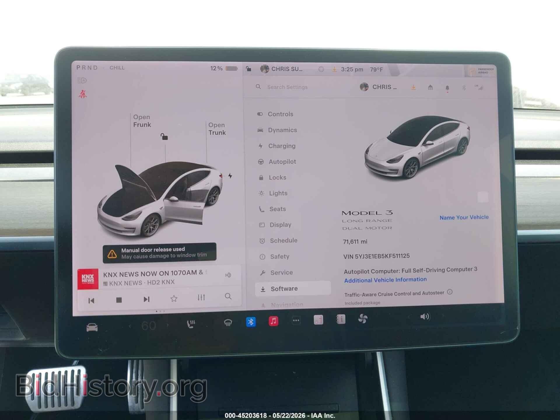 2019 TESLA MODEL 3 - VIN: 5YJ3E1EB5KF511125 - Фото 19