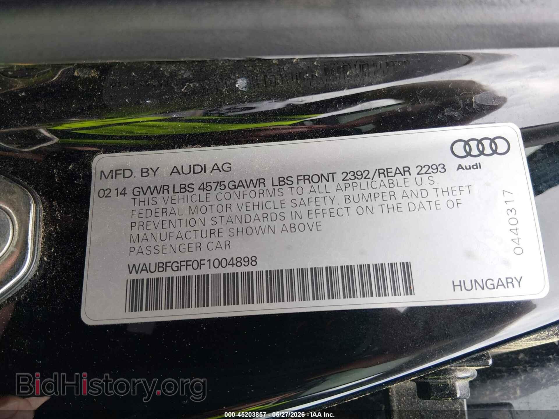 2015 AUDI A3 - VIN: WAUBFGFF0F1004898 - Фото 9