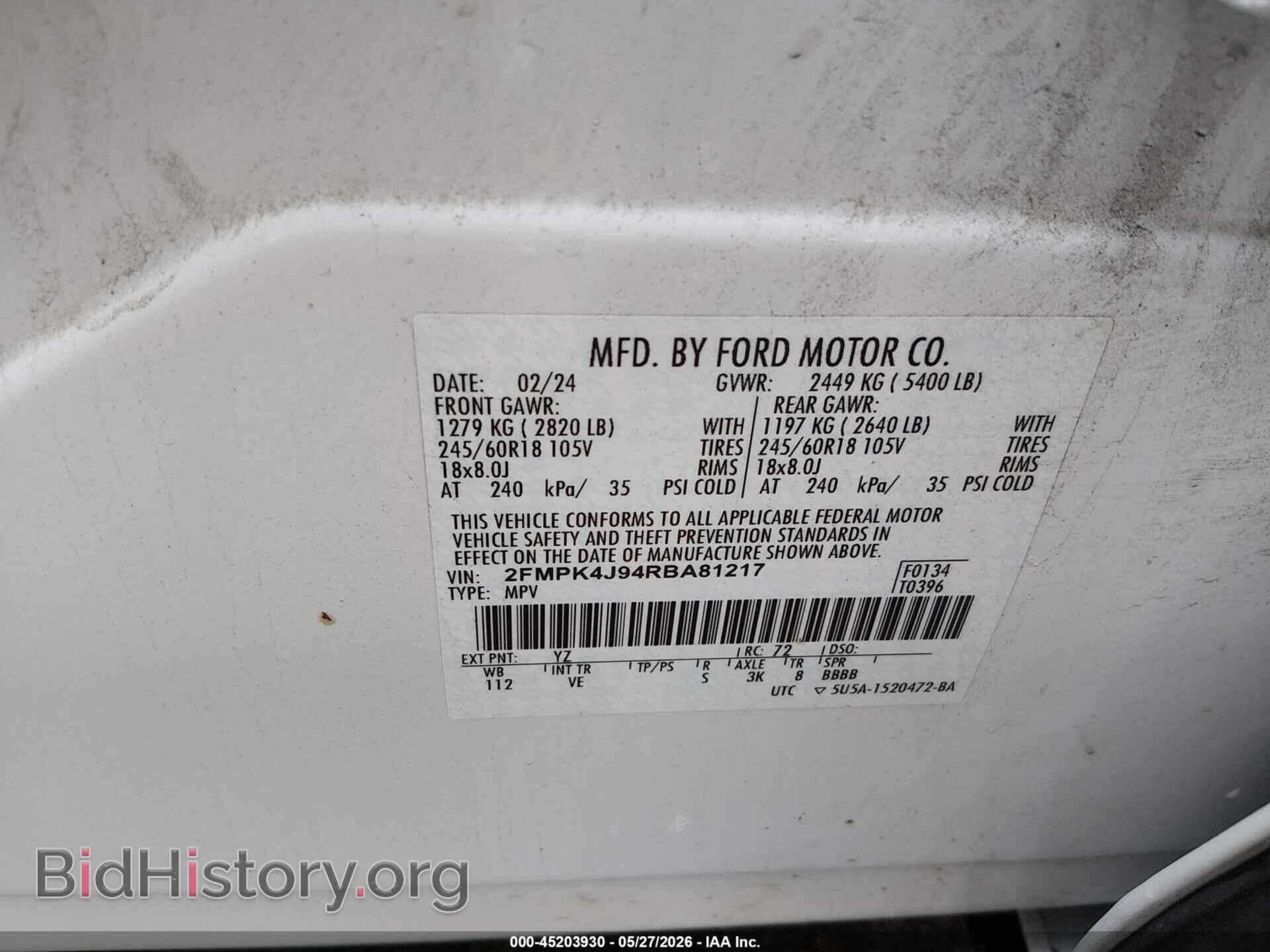 2024 FORD EDGE - VIN: 2FMPK4J94RBA81217 - Photo 9