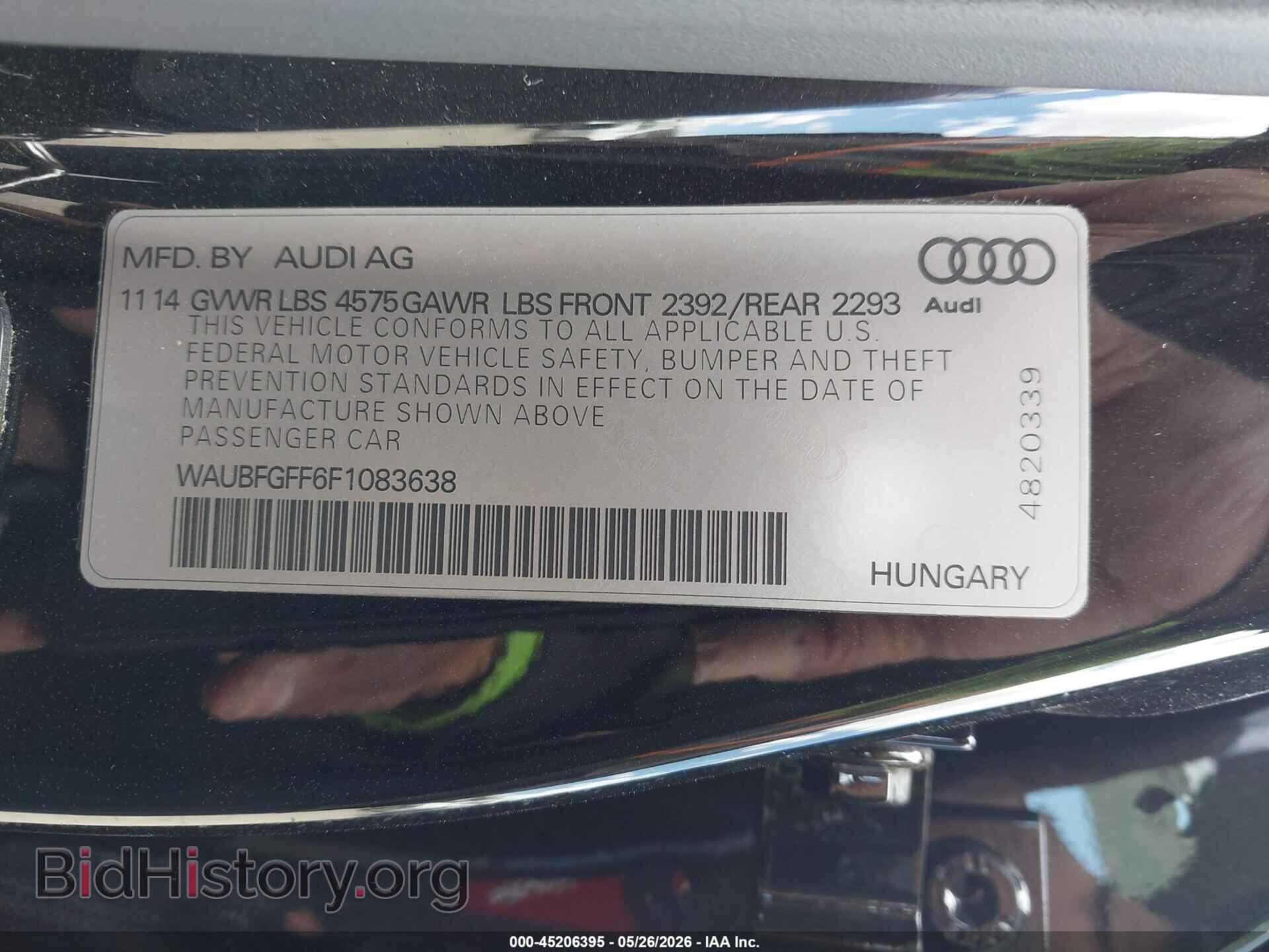 2015 AUDI A3 - VIN: WAUBFGFF6F1083638 - Фото 9
