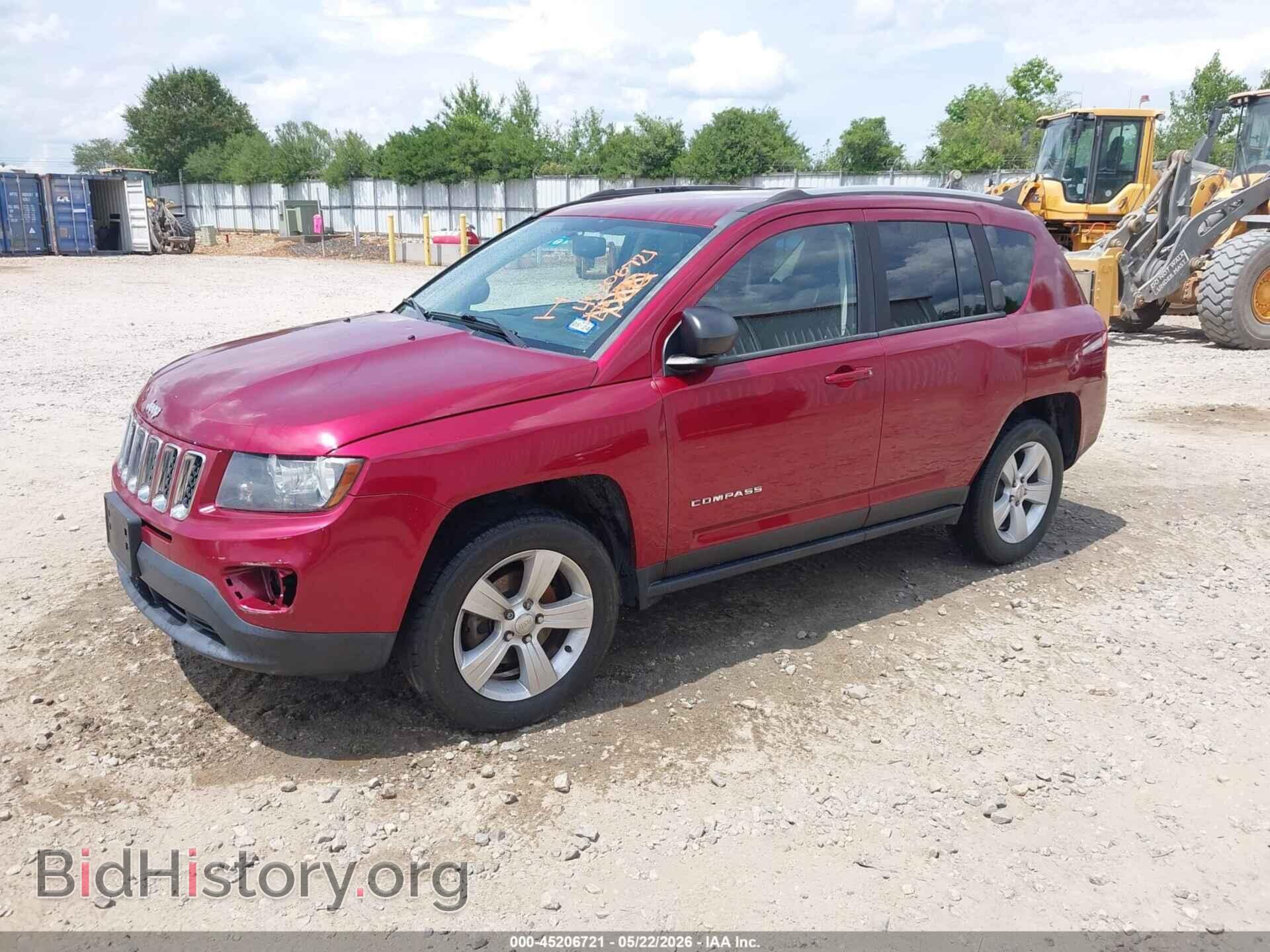 2016 JEEP COMPASS - VIN: 1C4NJCBA6GD512892 - Фото 2