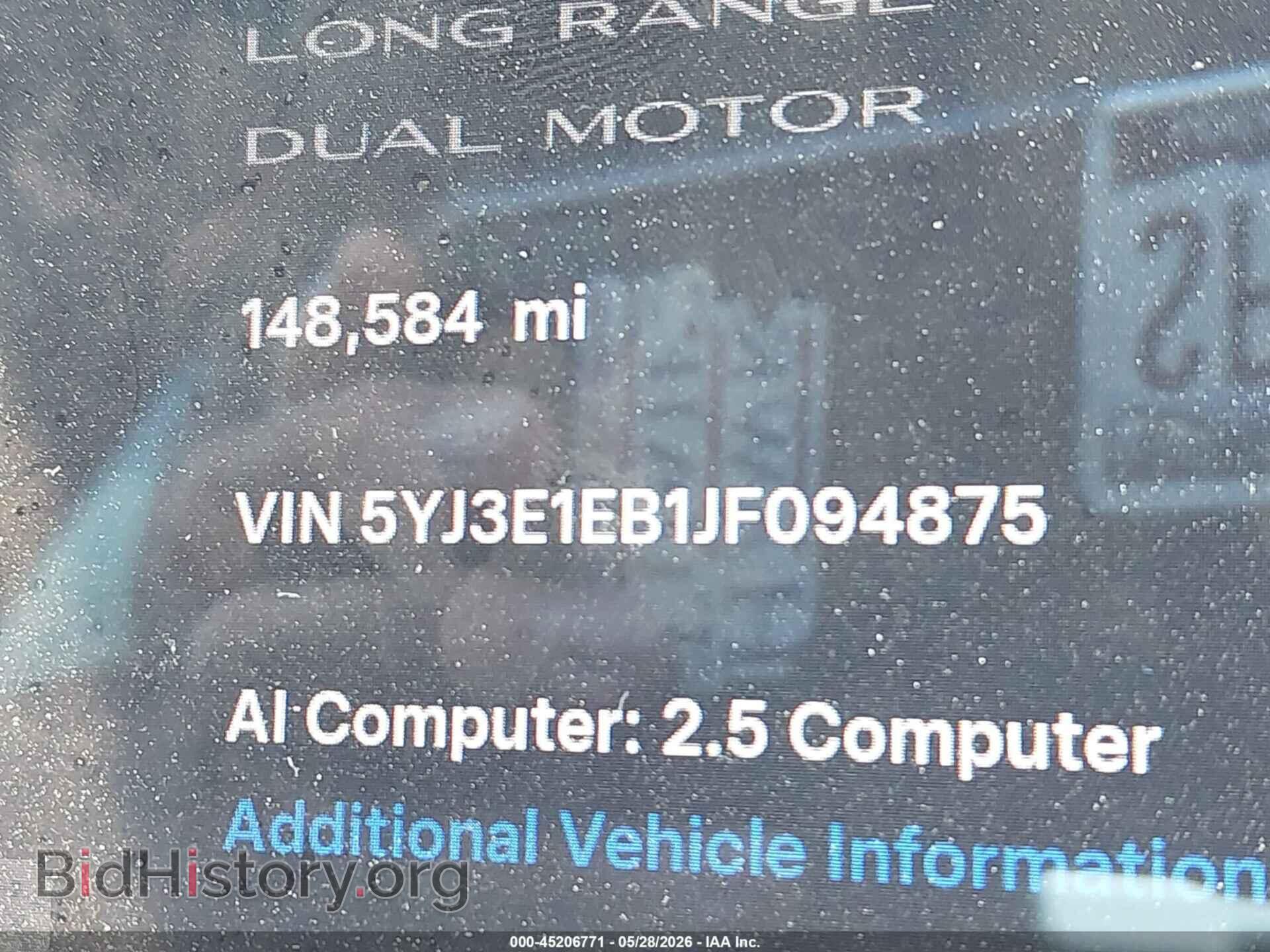 2018 TESLA MODEL 3 - VIN: 5YJ3E1EB1JF094875 - Фото 9