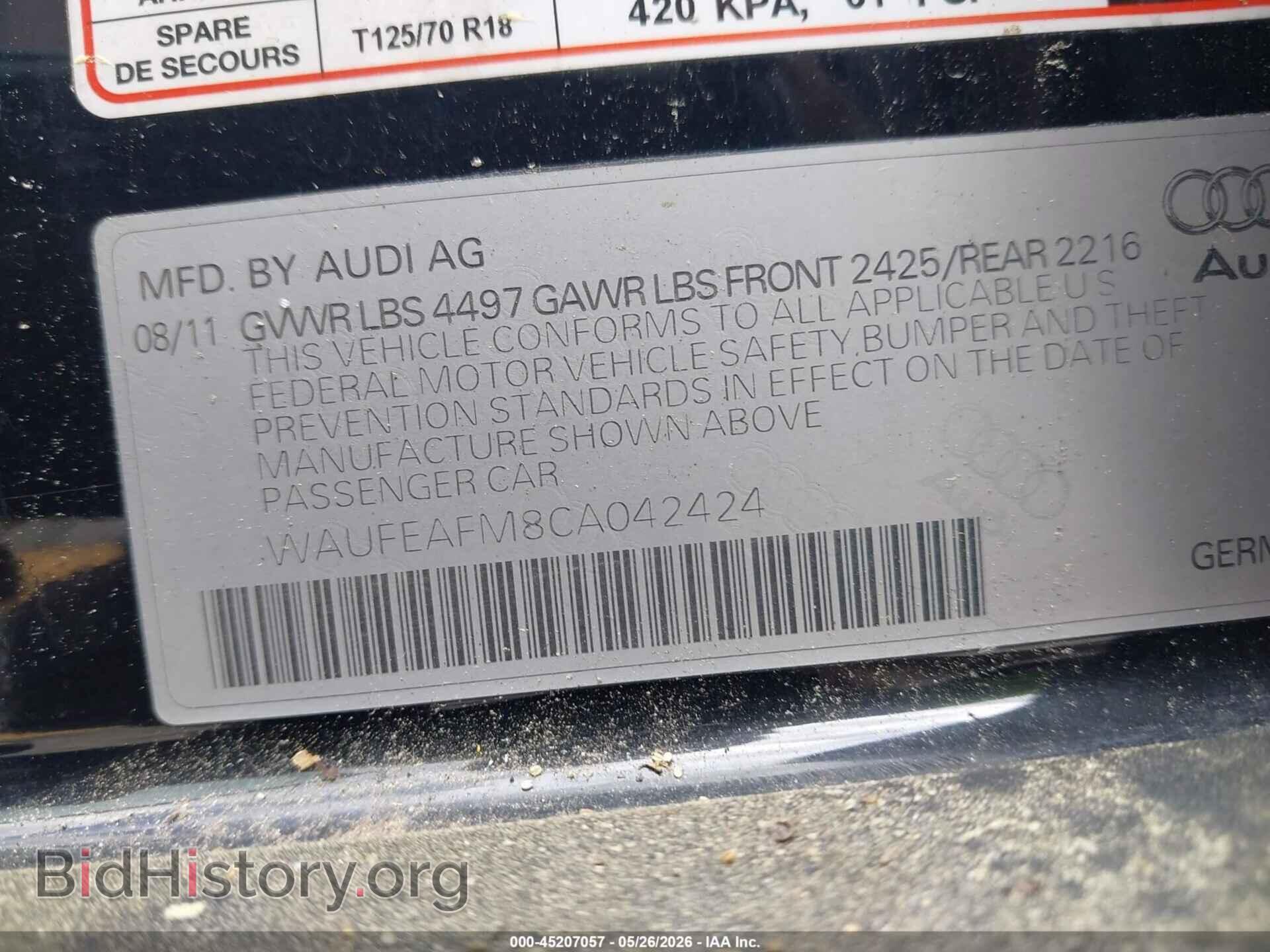 2012 AUDI A3 - VIN: WAUFEAFM8CA042424 - Photo 9