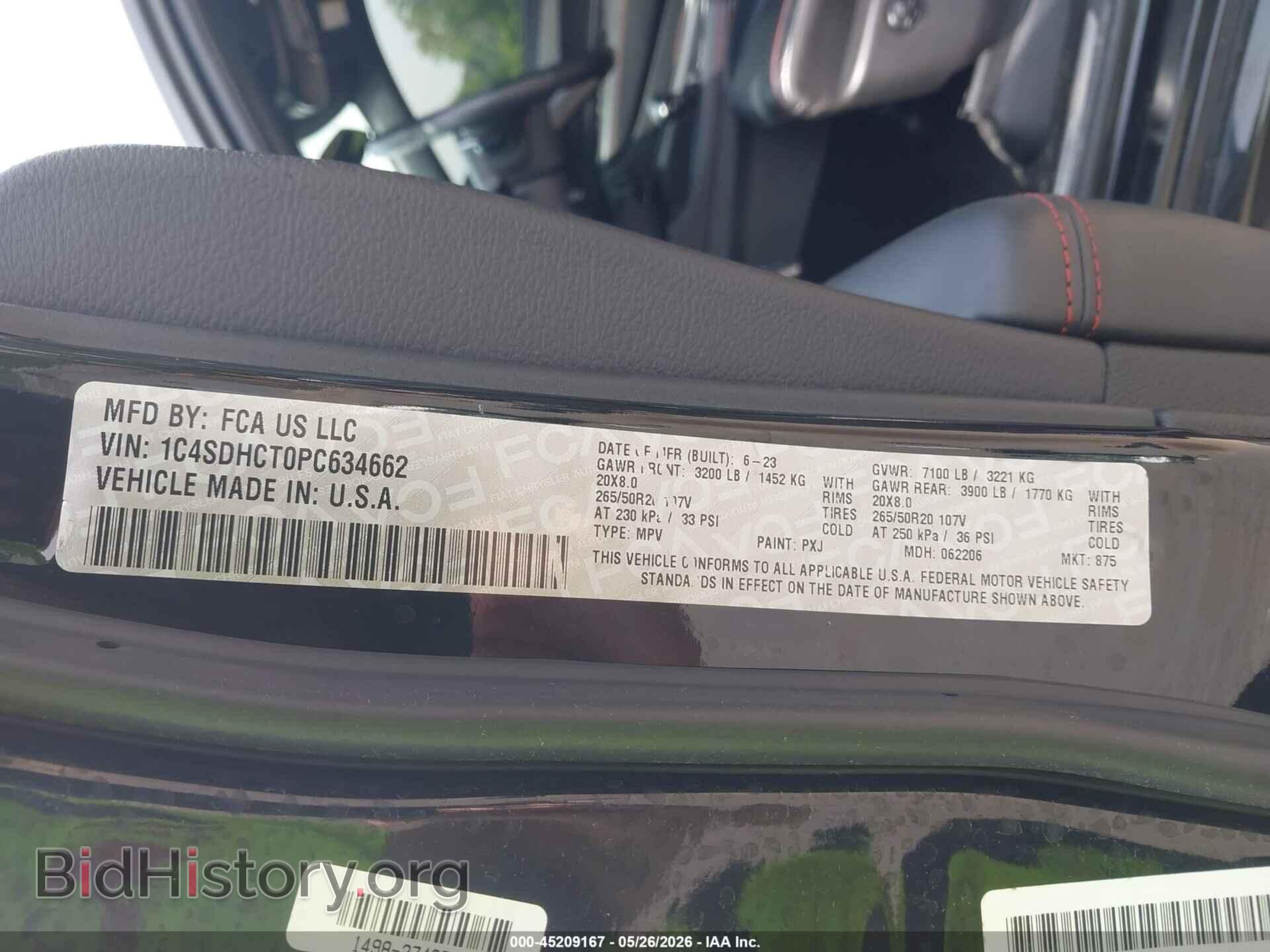 2023 DODGE DURANGO - VIN: 1C4SDHCT0PC634662 - Photo 9