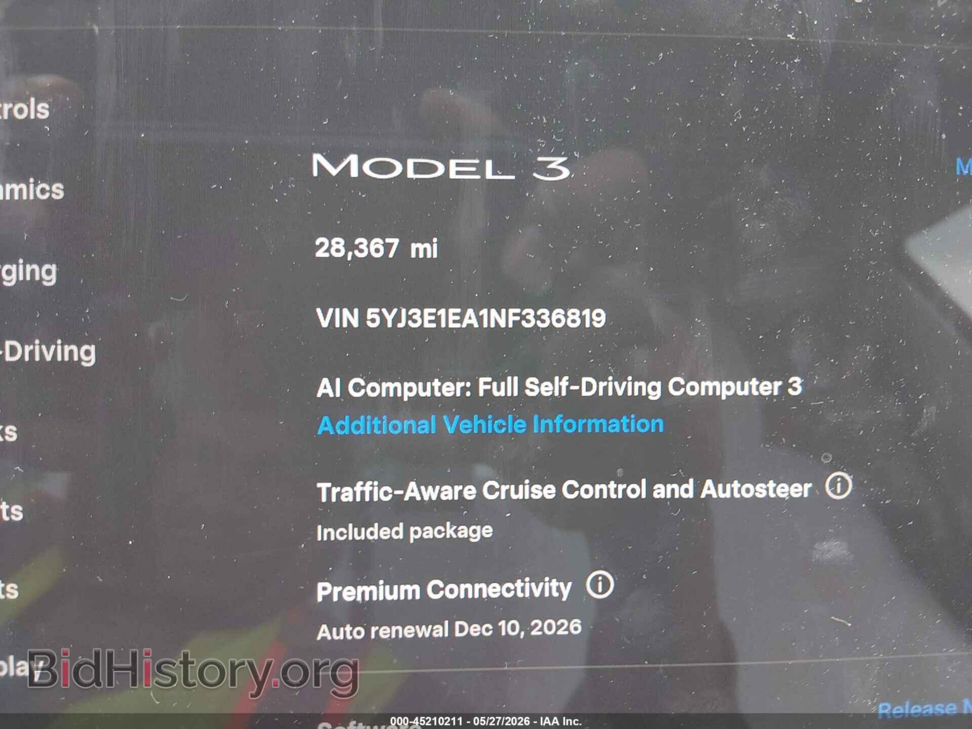 2022 TESLA MODEL 3 - VIN: 5YJ3E1EA1NF336819 - Фото 7