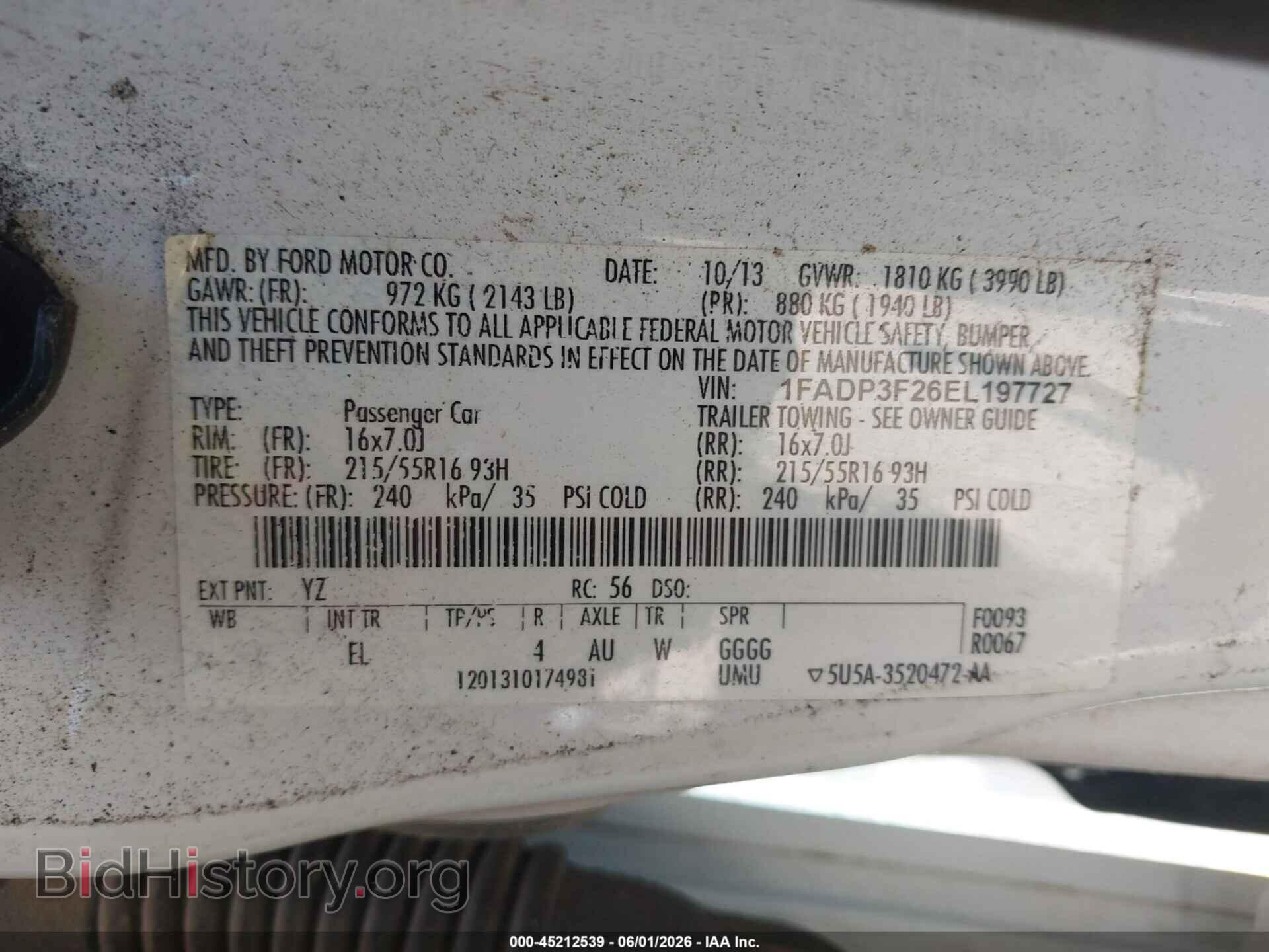 2014 FORD FOCUS - VIN: 1FADP3F26EL197727 - Photo 9