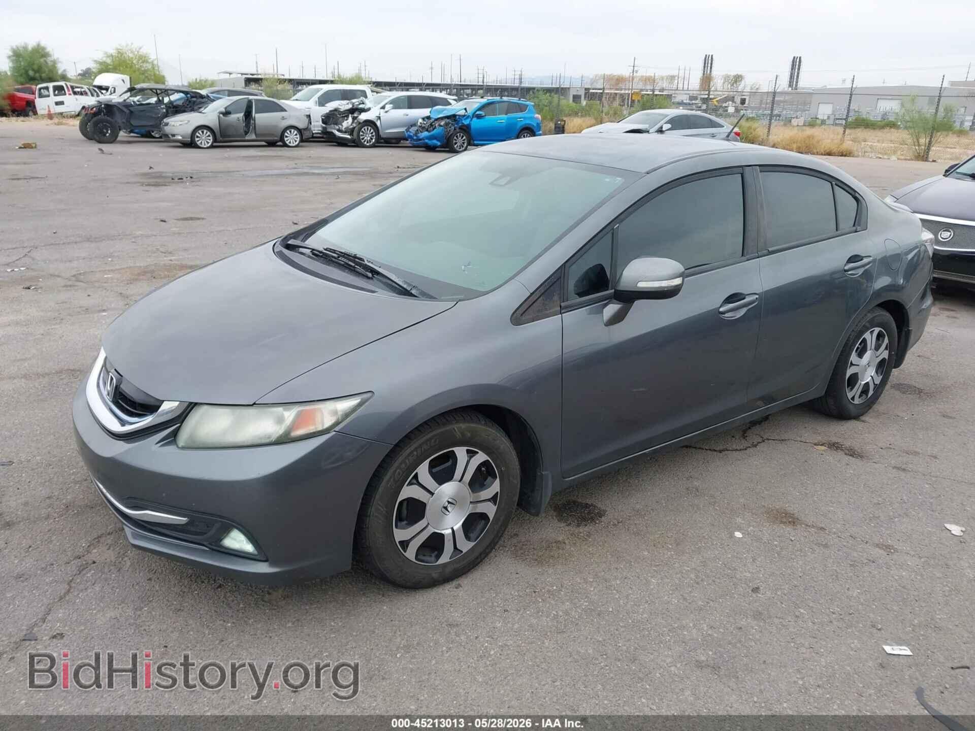 2013 HONDA CIVIC HYBRID - VIN: 19XFB4F31DE001748 - Фото 2