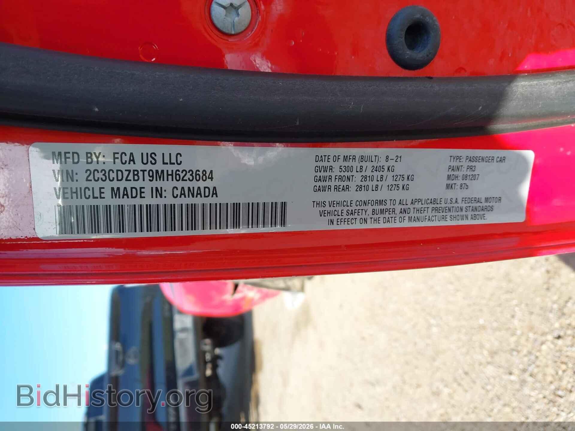 2021 DODGE CHALLENGER - VIN: 2C3CDZBT9MH623684 - Photo 9