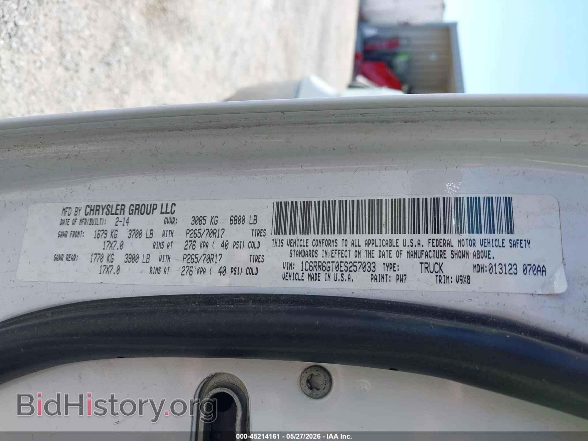 2014 RAM 1500 - VIN: 1C6RR6GT0ES257033 - Photo 9