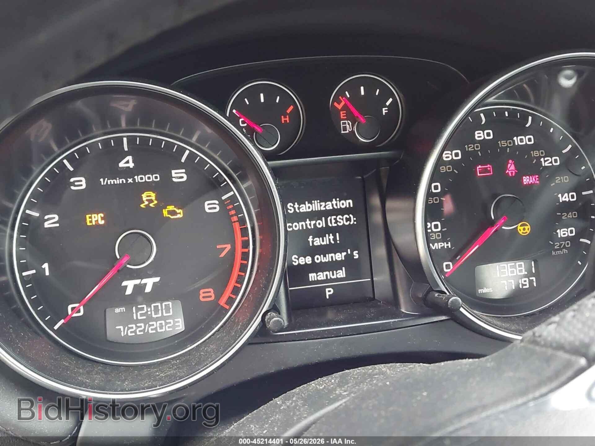 2014 AUDI TT - VIN: TRUBFAFK8E1009770 - Photo 7