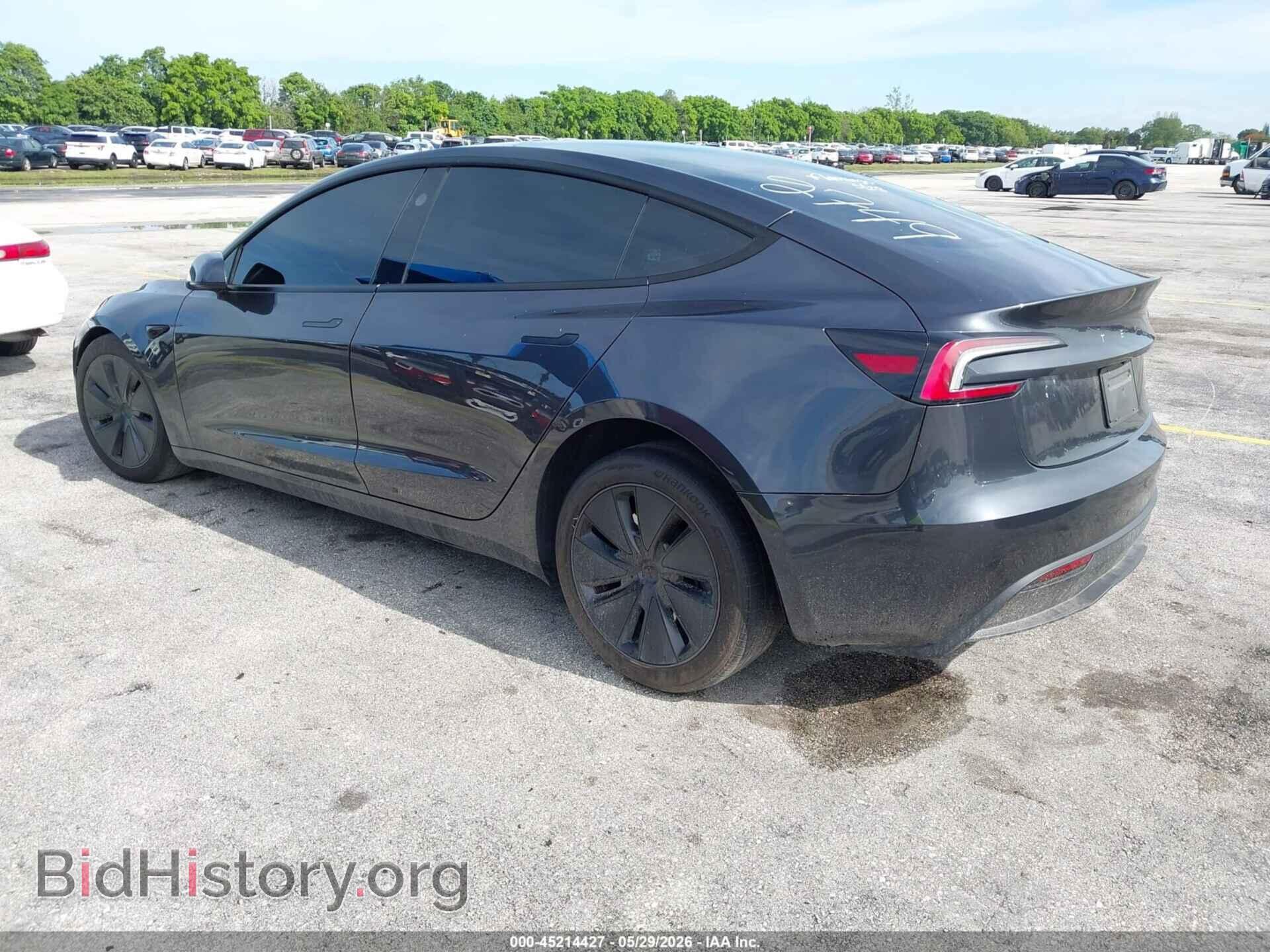 2025 TESLA MODEL 3 - VIN: 5YJ3E1EB4SF902749 - Фото 3