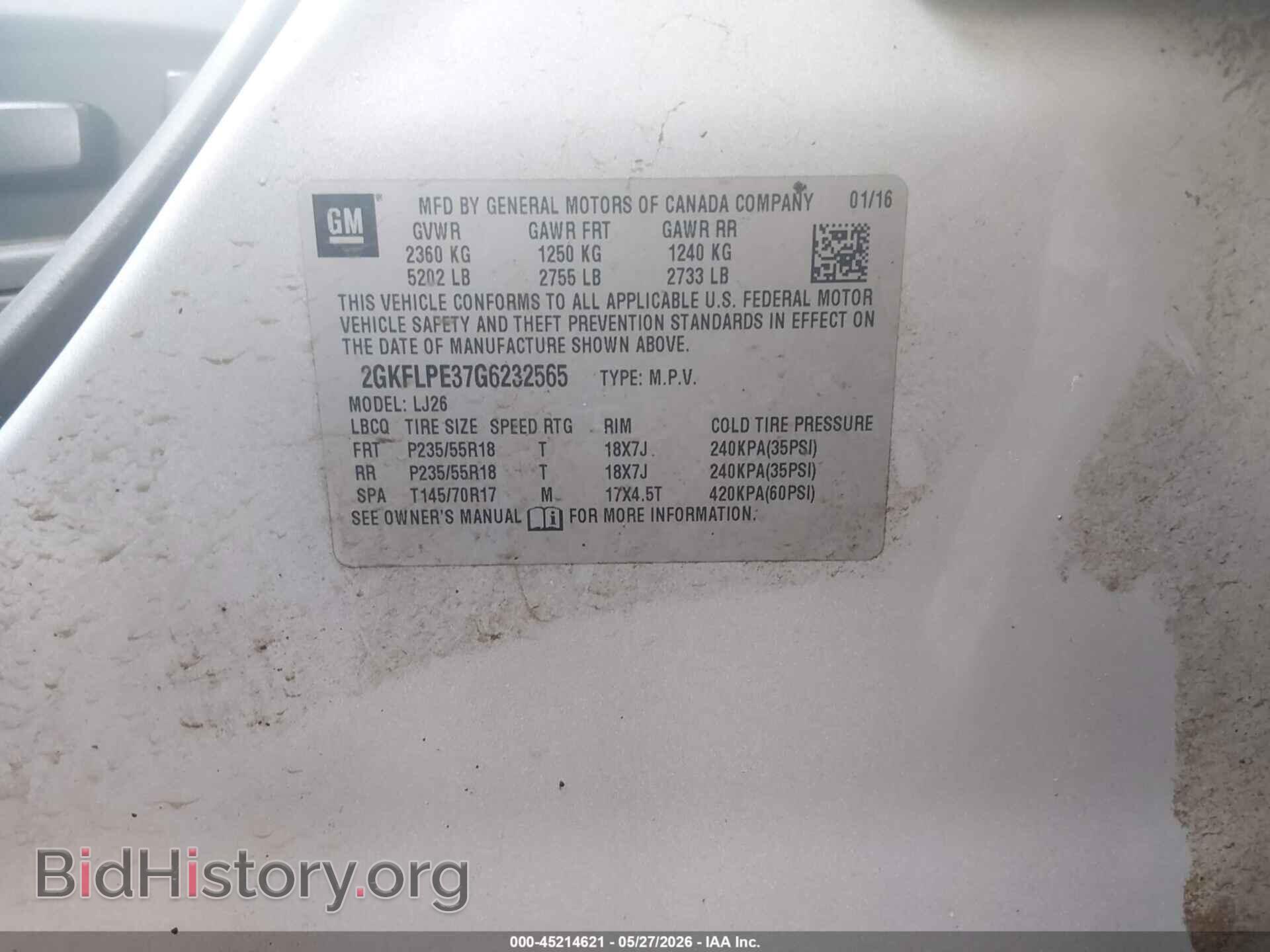 2016 GMC TERRAIN - VIN: 2GKFLPE37G6232565 - Photo 9
