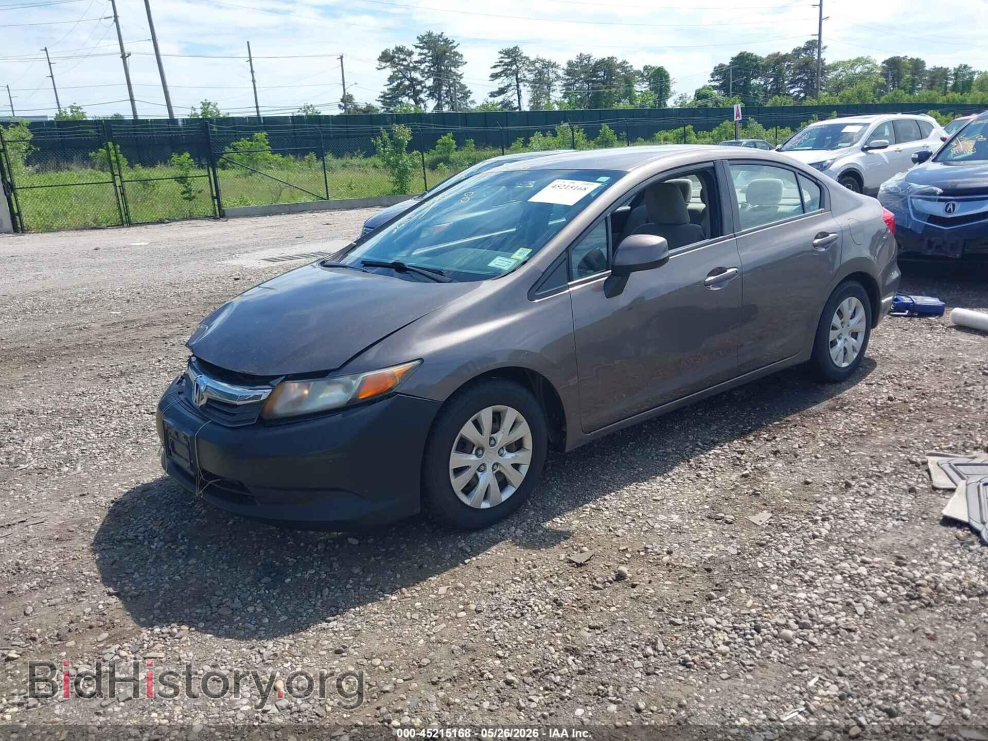 2012 HONDA CIVIC - VIN: 2HGFB2F59CH518225 - Фото 2