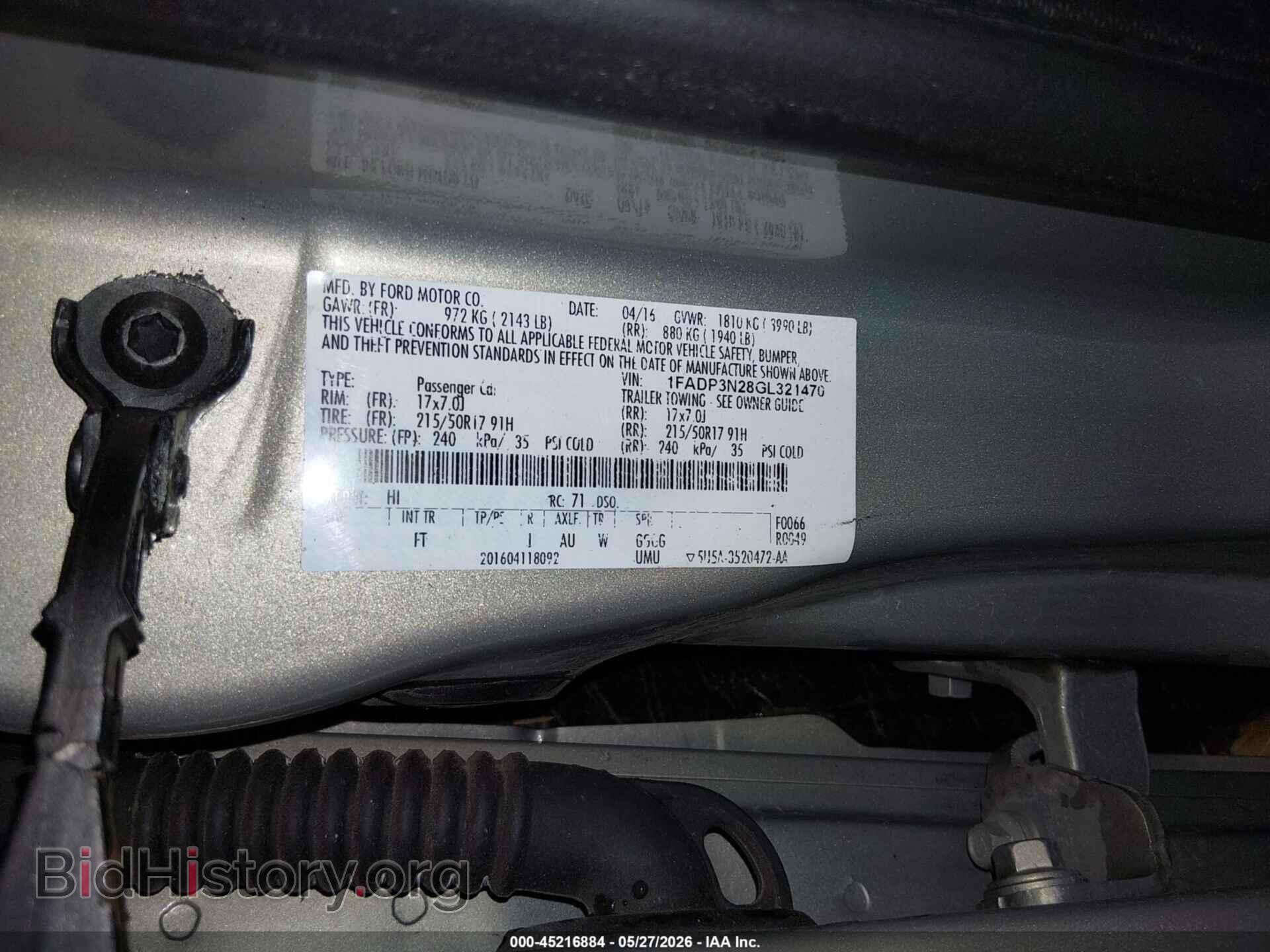 2016 FORD FOCUS - VIN: 1FADP3N28GL321470 - Photo 9