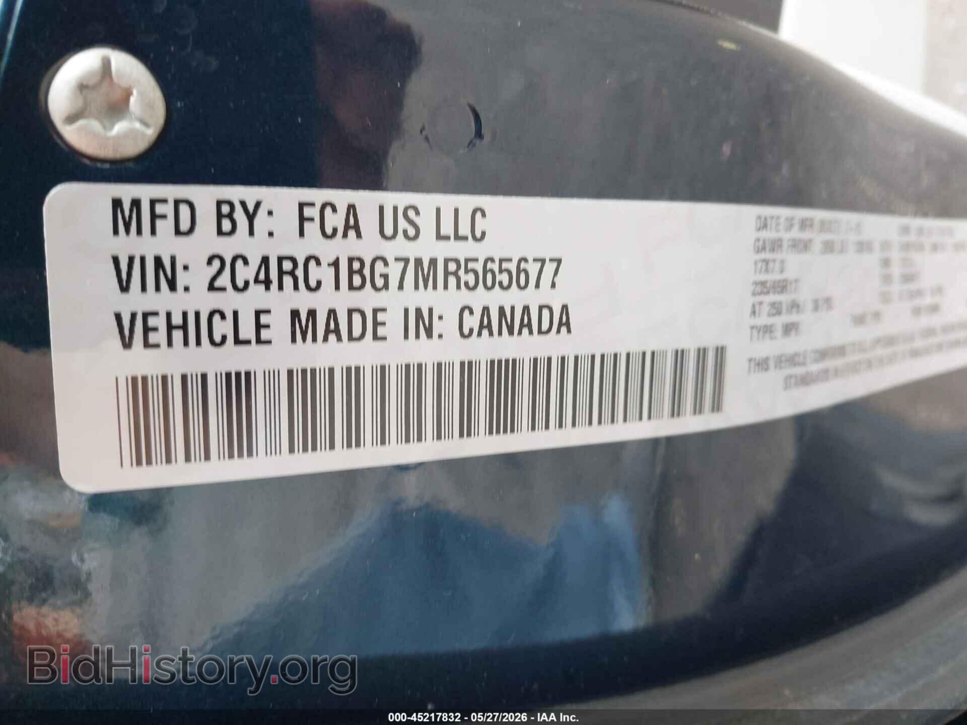 2021 CHRYSLER PACIFICA - VIN: 2C4RC1BG7MR565677 - Photo 9