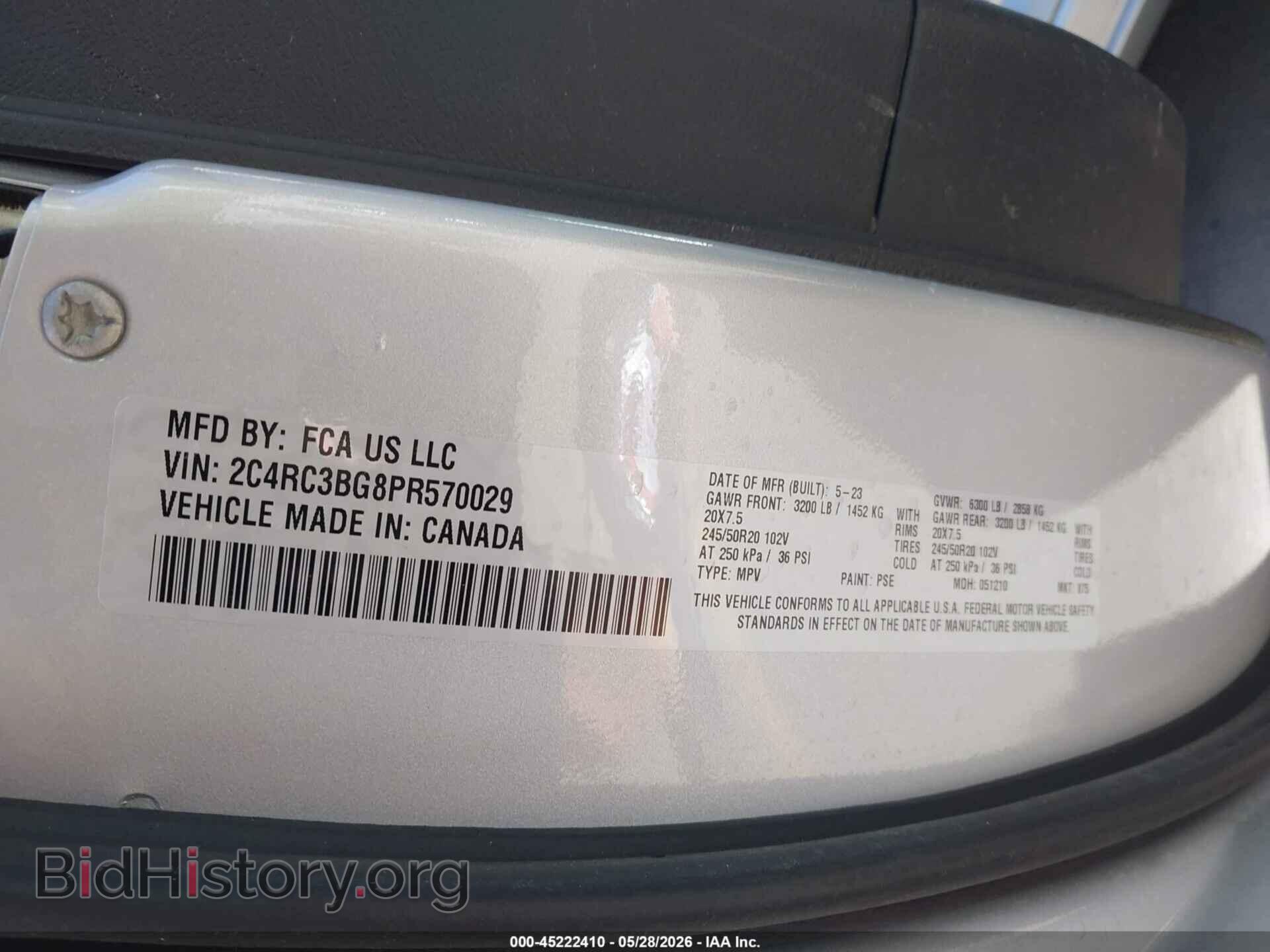 2023 CHRYSLER PACIFICA - VIN: 2C4RC3BG8PR570029 - Photo 9