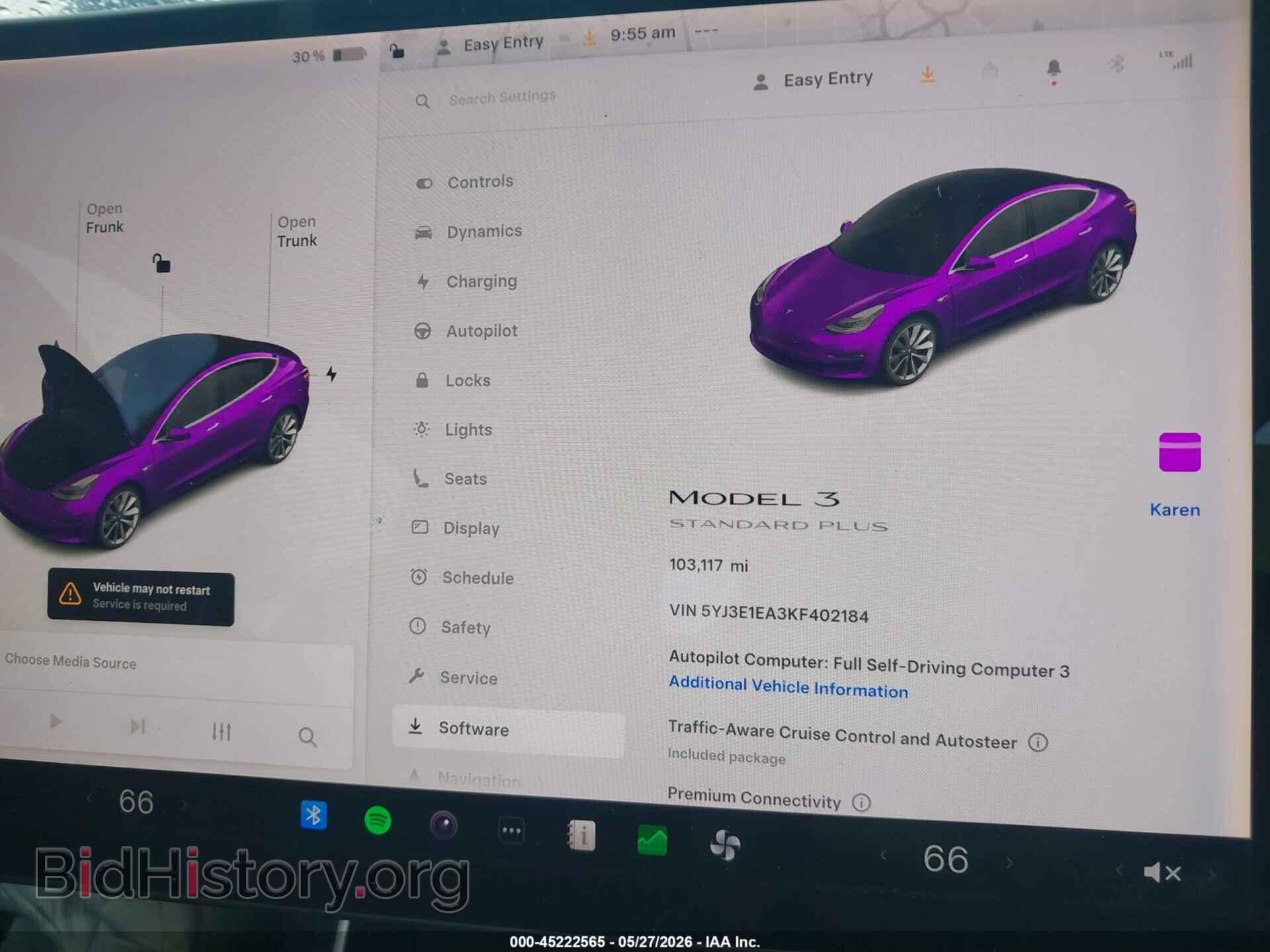 2019 TESLA MODEL 3 - VIN: 5YJ3E1EA3KF402184 - Фото 18