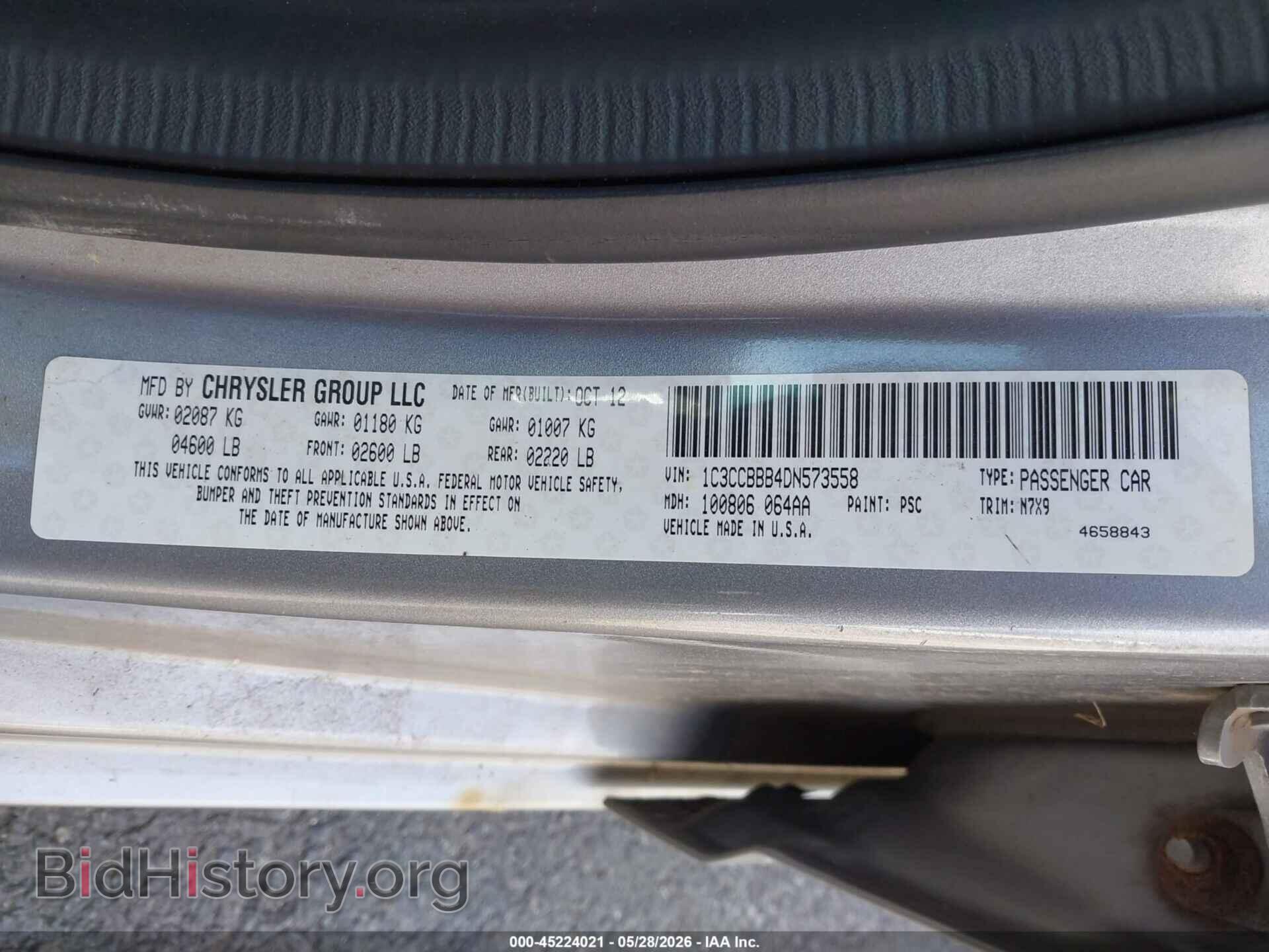 2013 CHRYSLER 200 - VIN: 1C3CCBBB4DN573558 - Photo 9