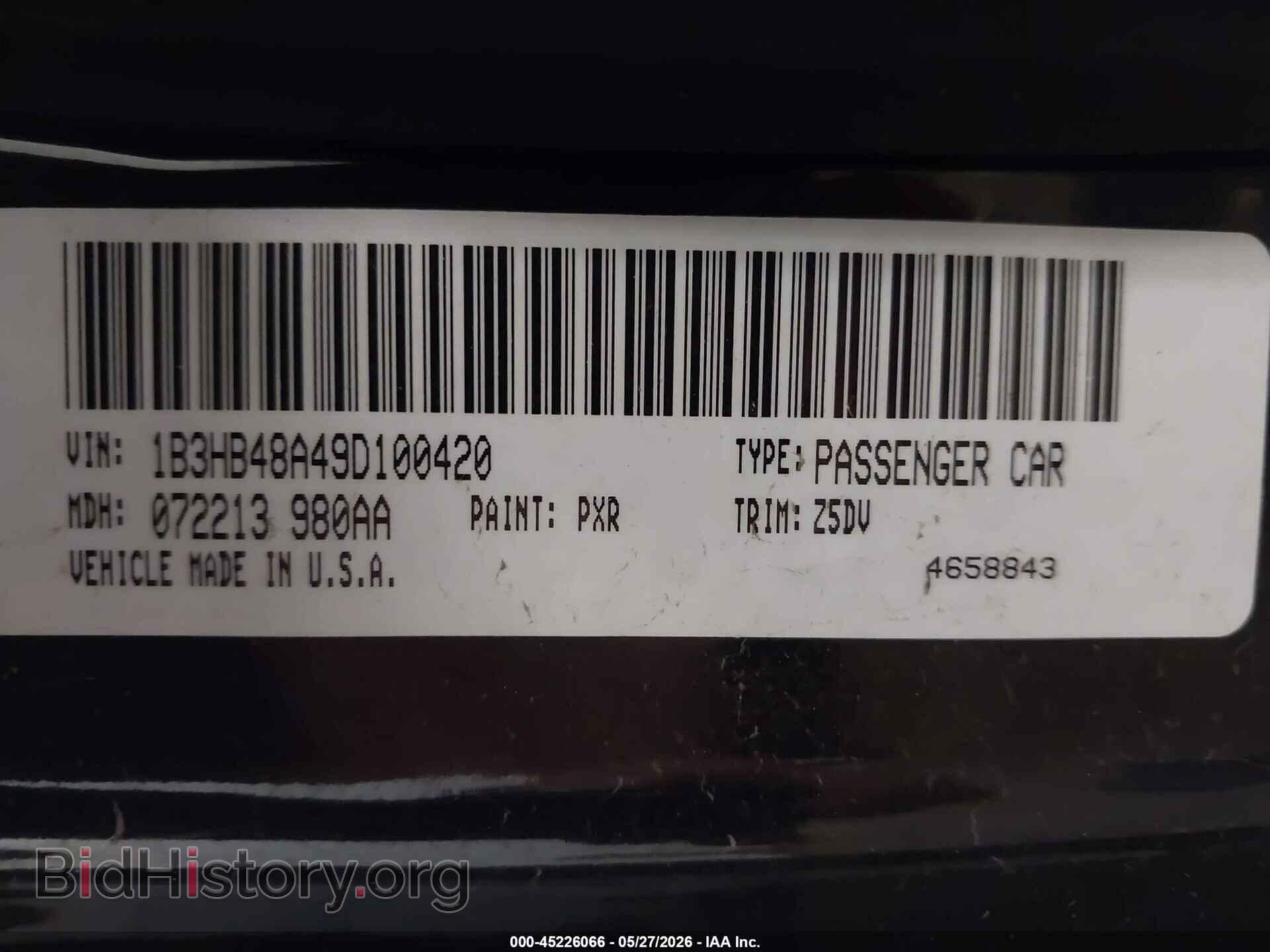 2009 DODGE CALIBER - VIN: 1B3HB48A49D100420 - Photo 9