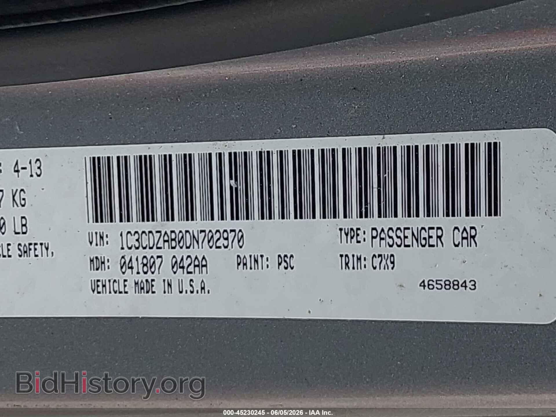 2013 DODGE AVENGER - VIN: 1C3CDZAB0DN702970 - Фото 9