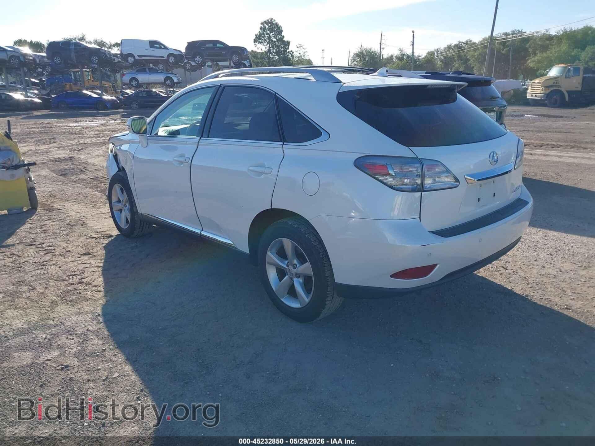 2012 LEXUS RX 350 - VIN: 2T2BK1BA7CC146769 - Фото 3