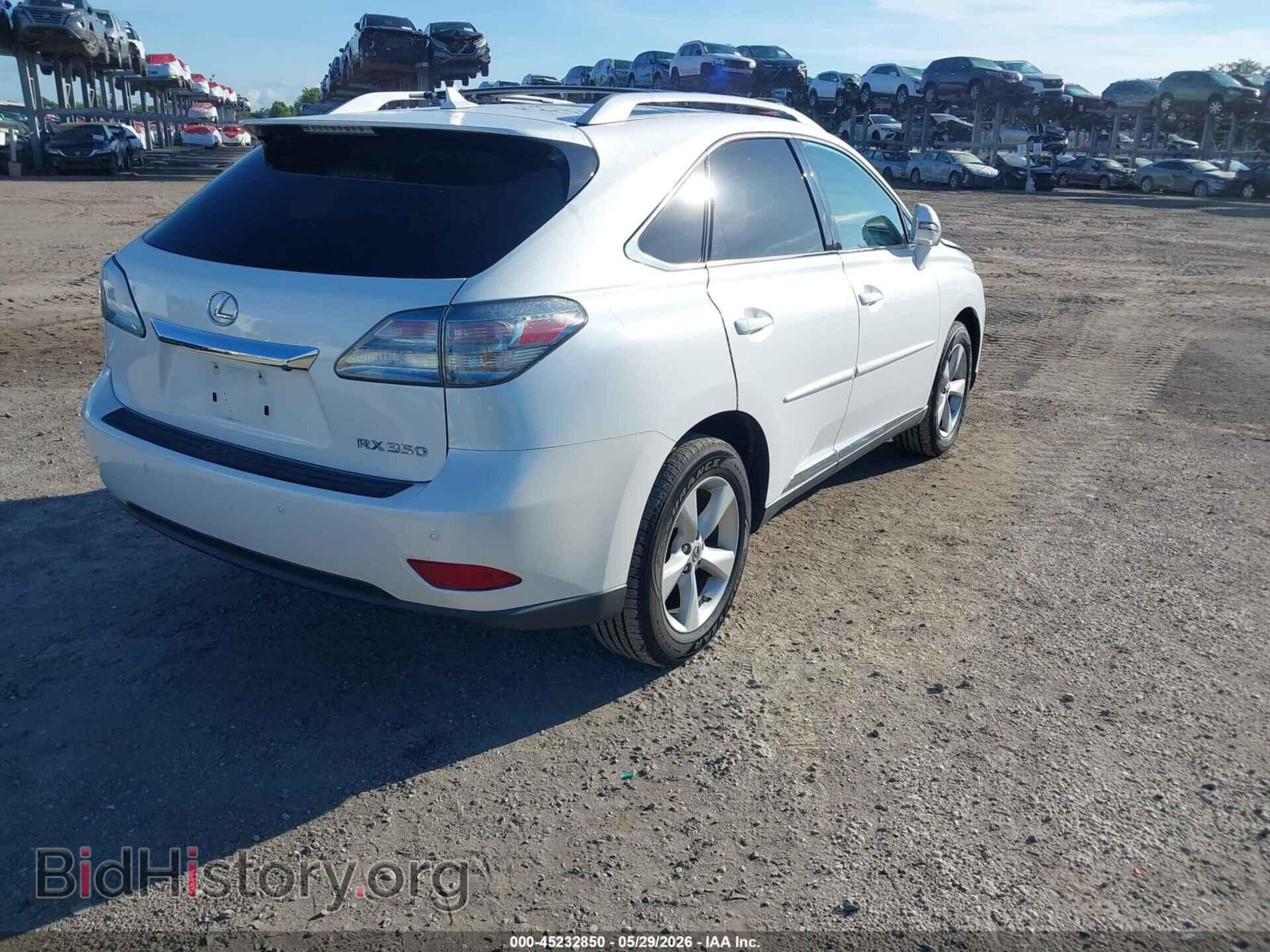 2012 LEXUS RX 350 - VIN: 2T2BK1BA7CC146769 - Фото 4