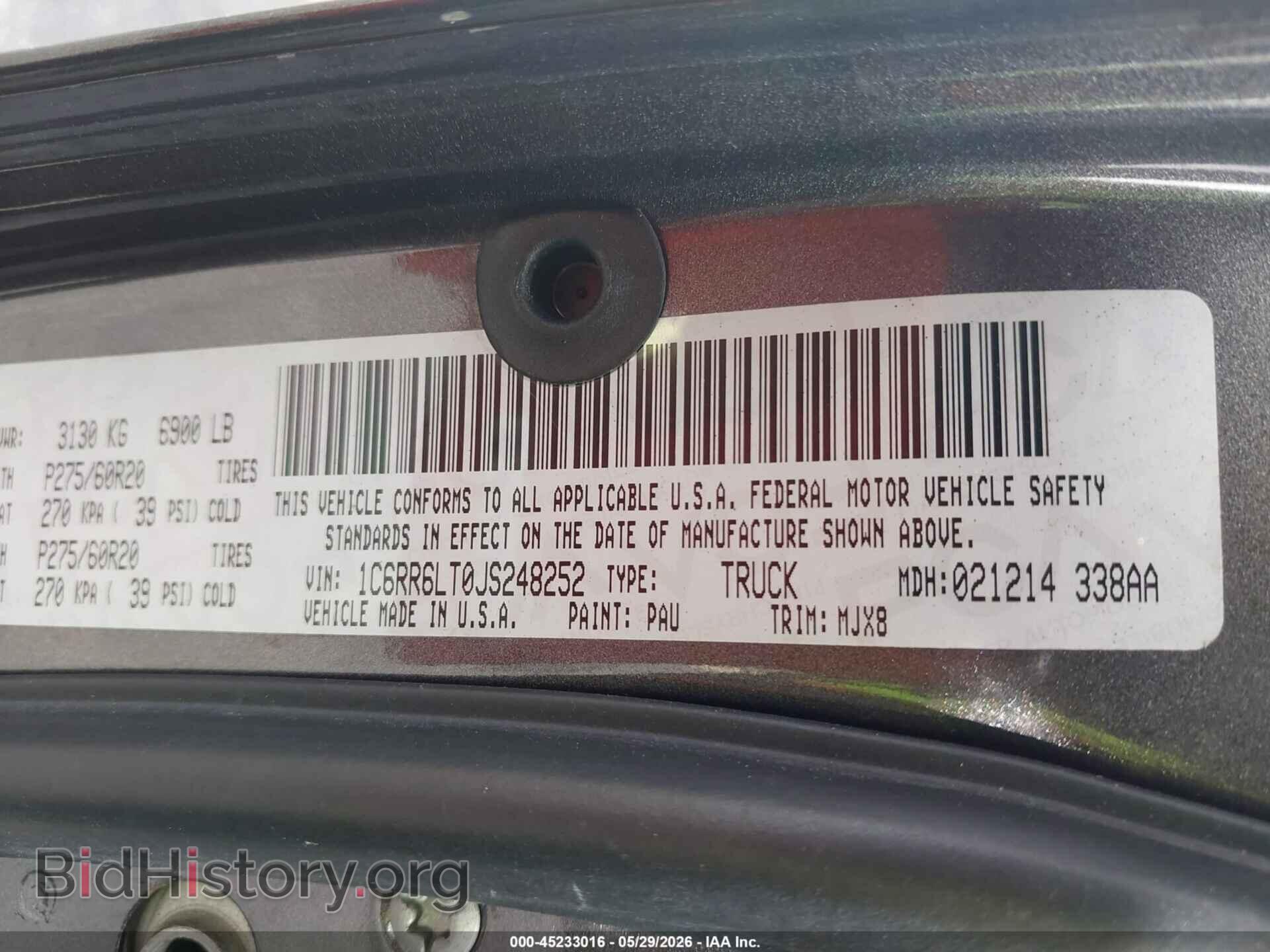 2018 RAM 1500 - VIN: 1C6RR6LT0JS248252 - Фото 9