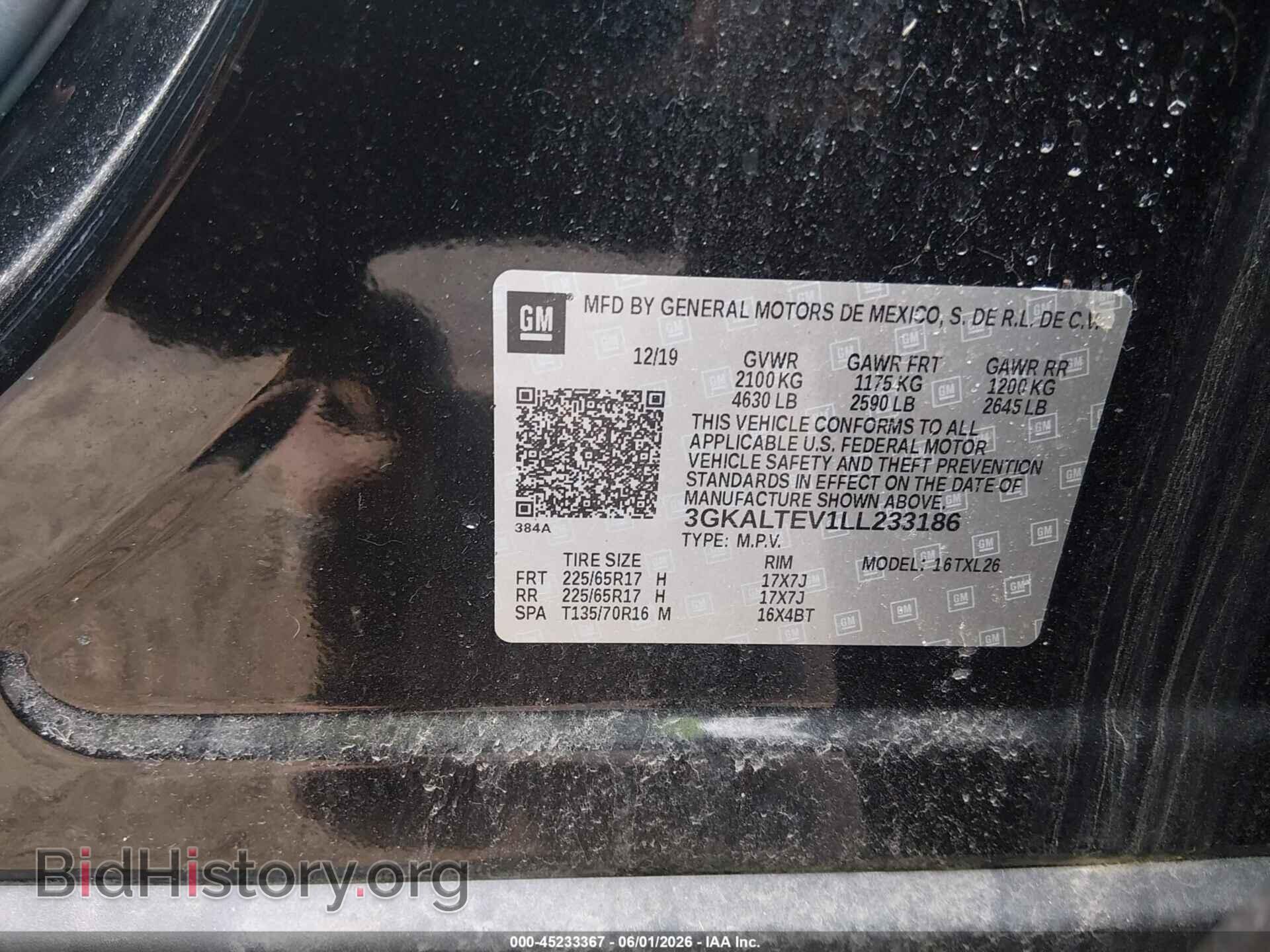 2020 GMC TERRAIN - VIN: 3GKALTEV1LL233186 - Photo 9