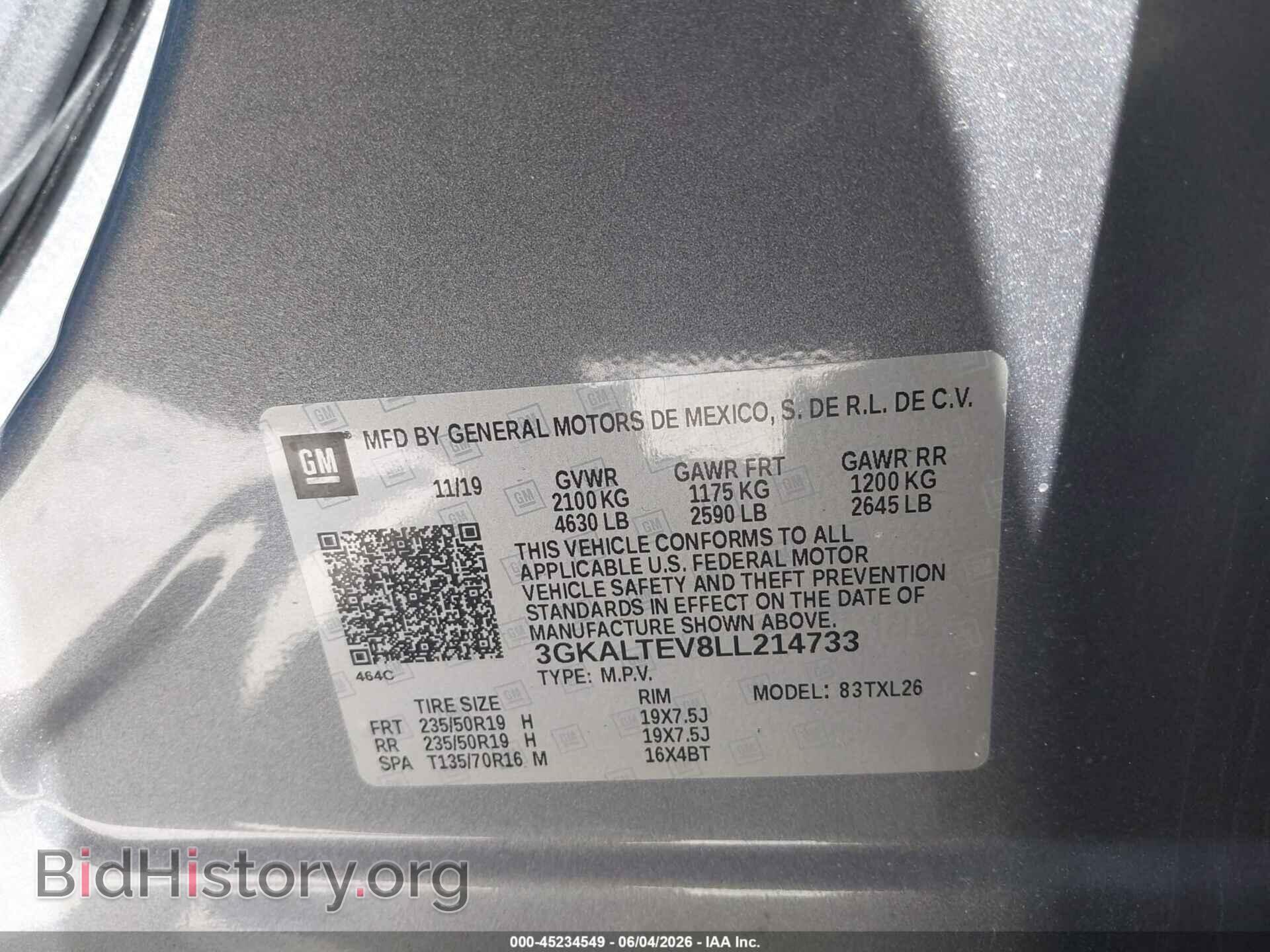 2020 GMC TERRAIN - VIN: 3GKALTEV8LL214733 - Фото 9