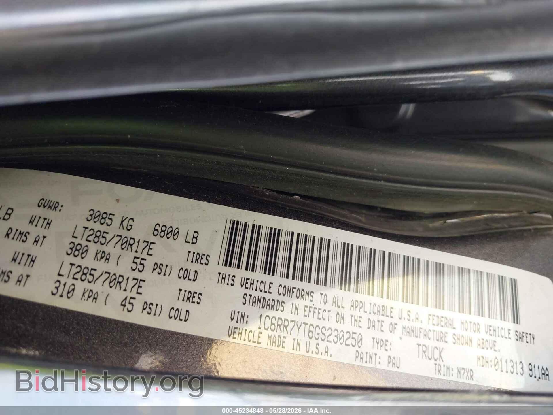 2016 RAM 1500 - VIN: 1C6RR7YT6GS230250 - Фото 9