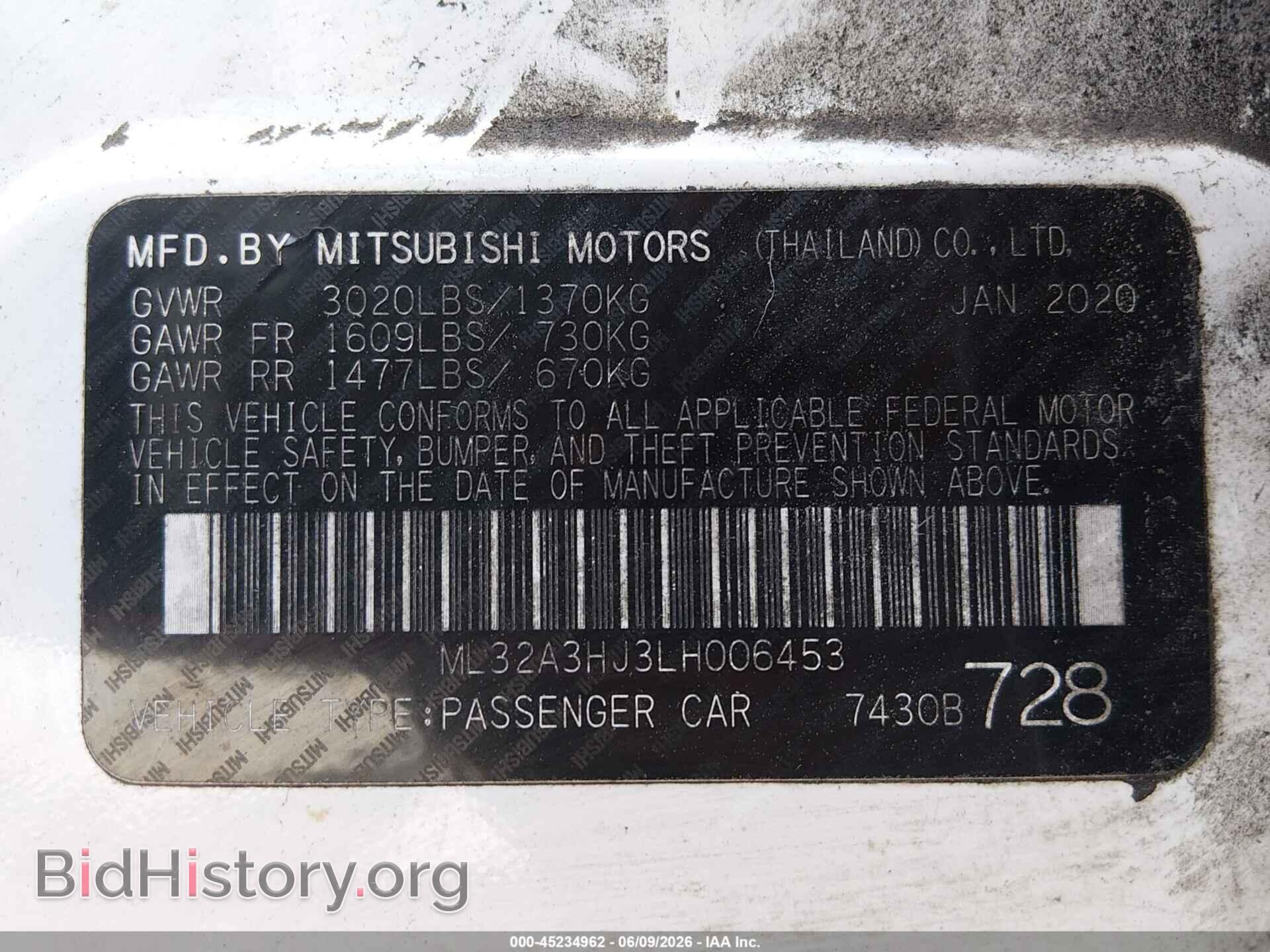2020 MITSUBISHI MIRAGE - VIN: ML32A3HJ3LH006453 - Photo 9