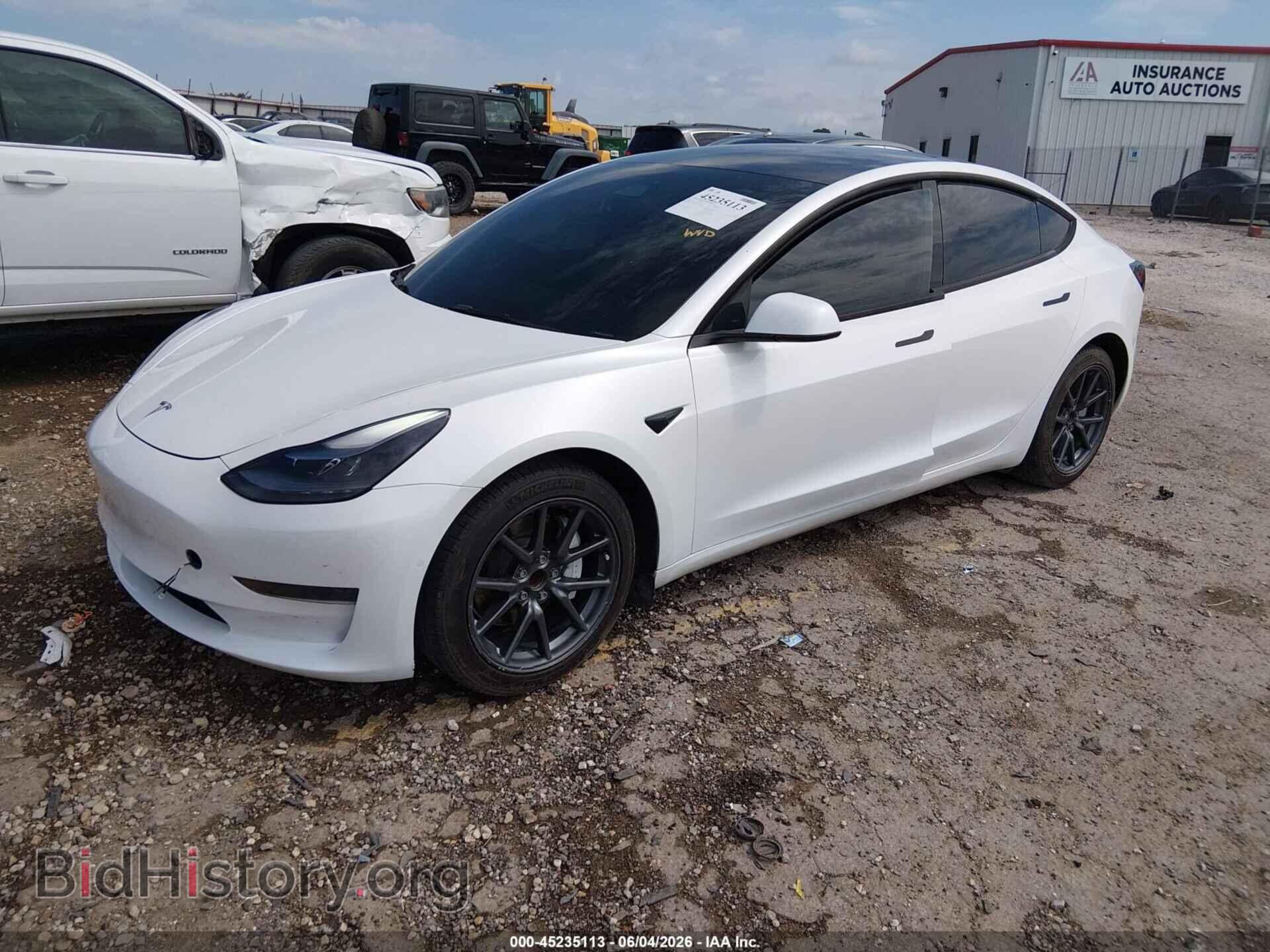 2022 TESLA MODEL 3 - VIN: 5YJ3E1EA0NF124638 - Фото 2