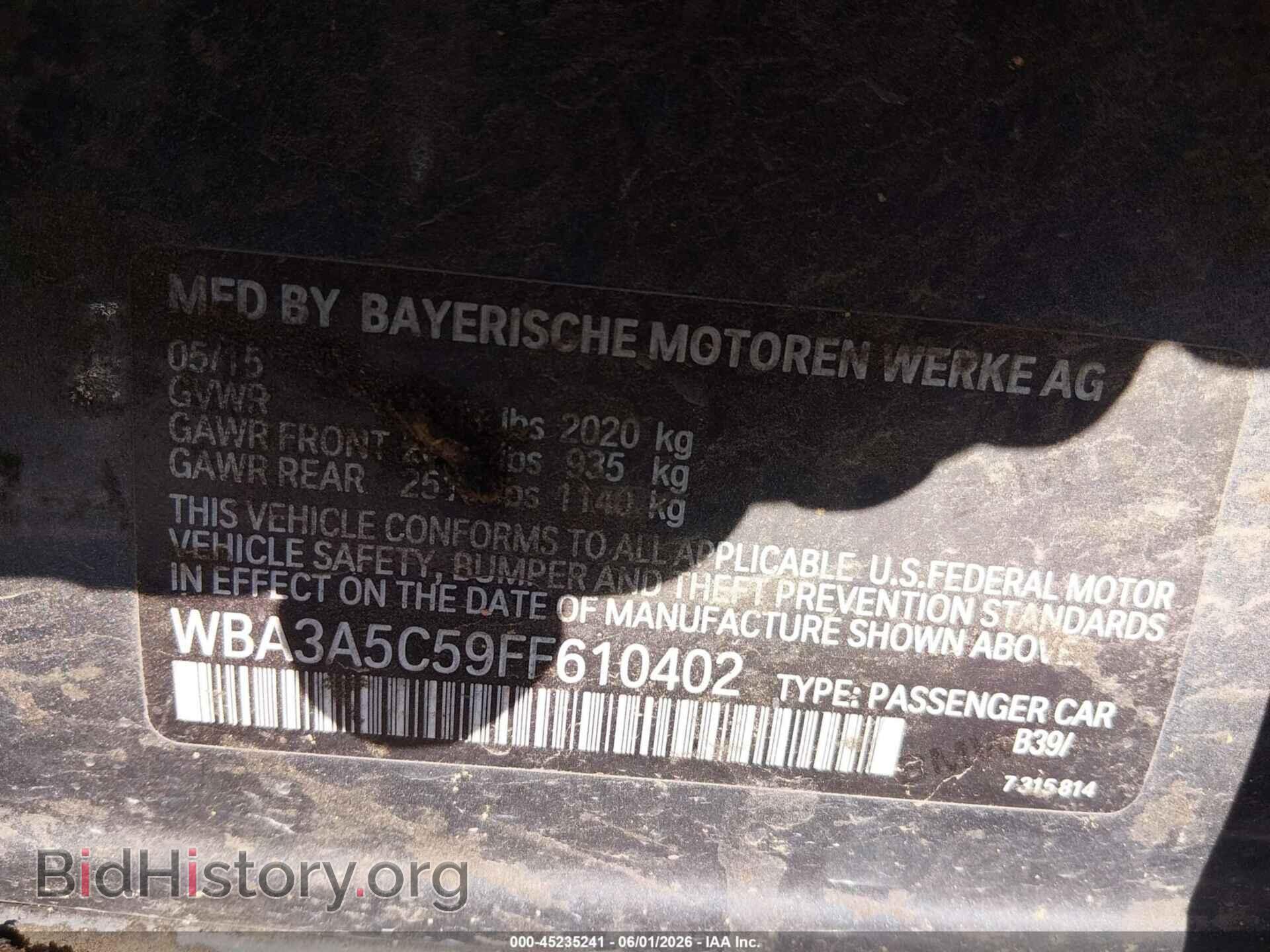 2015 BMW 328I - VIN: WBA3A5C59FF610402 - Photo 9
