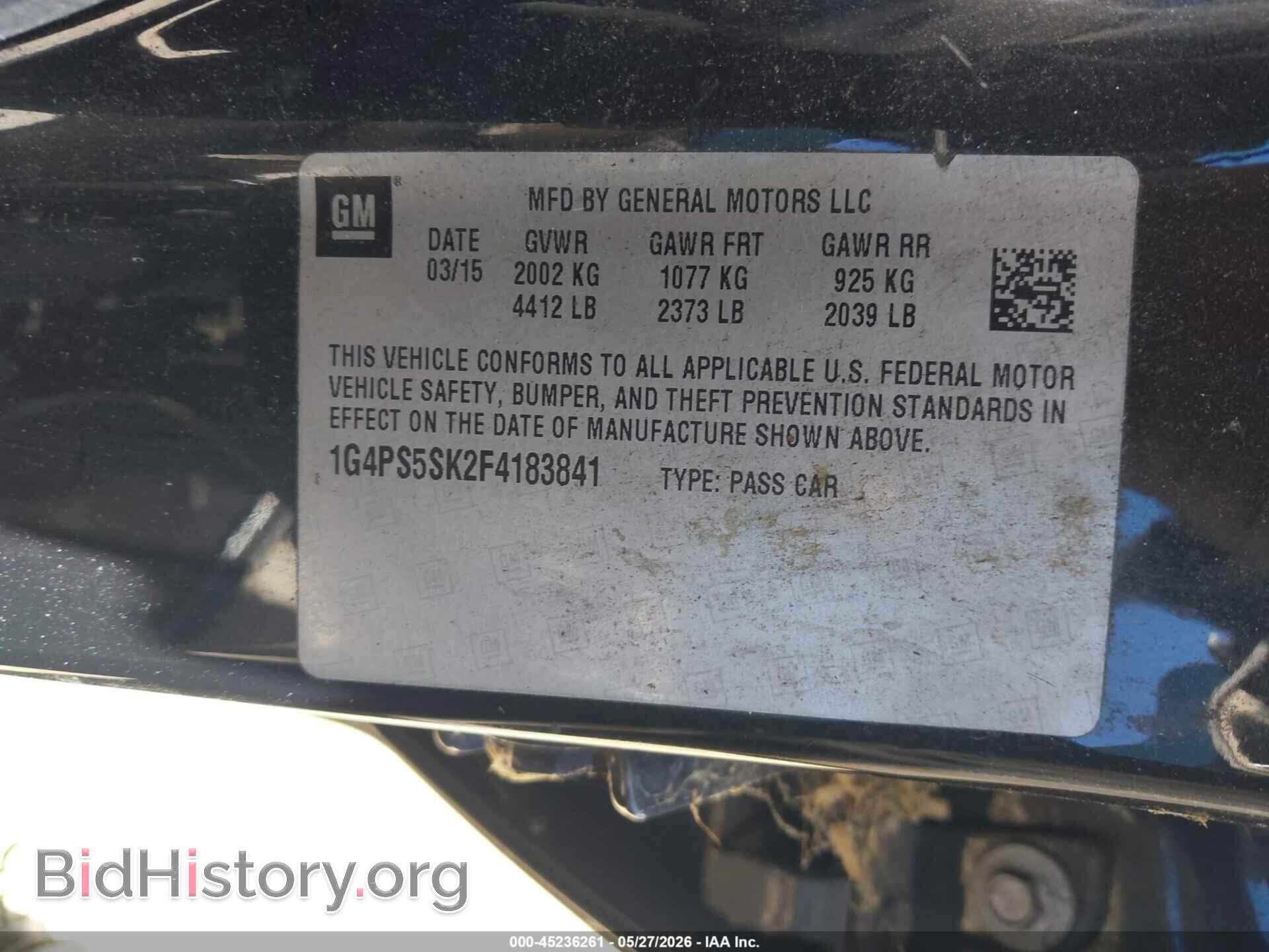 2015 BUICK VERANO - VIN: 1G4PS5SK2F4183841 - Фото 9