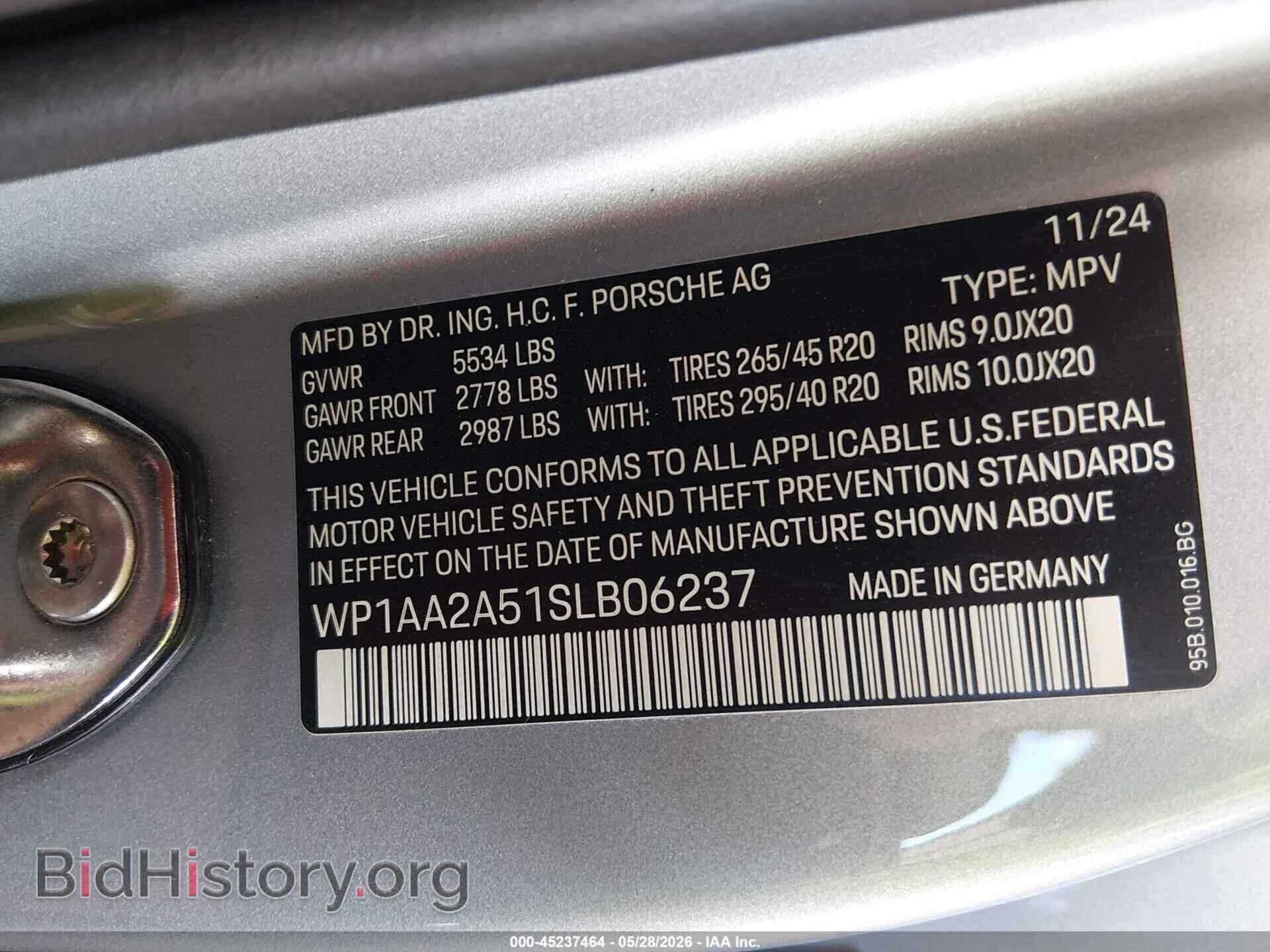 2025 PORSCHE MACAN - VIN: WP1AA2A51SLB06237 - Photo 9